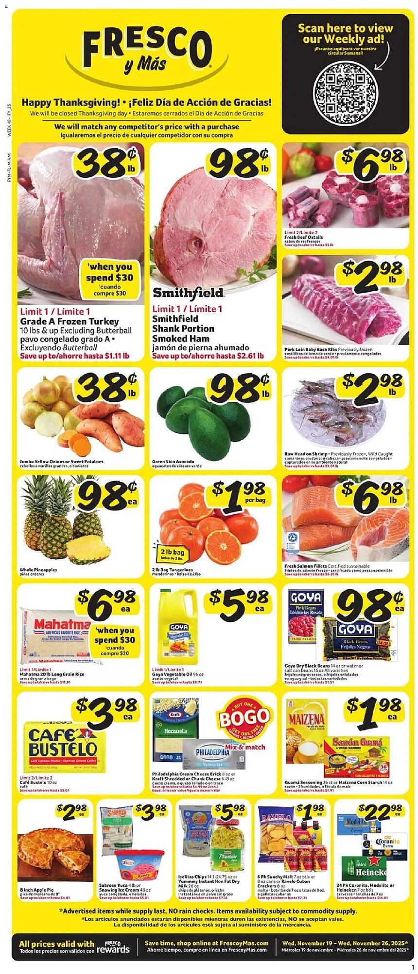Fresco y Más weekly ad