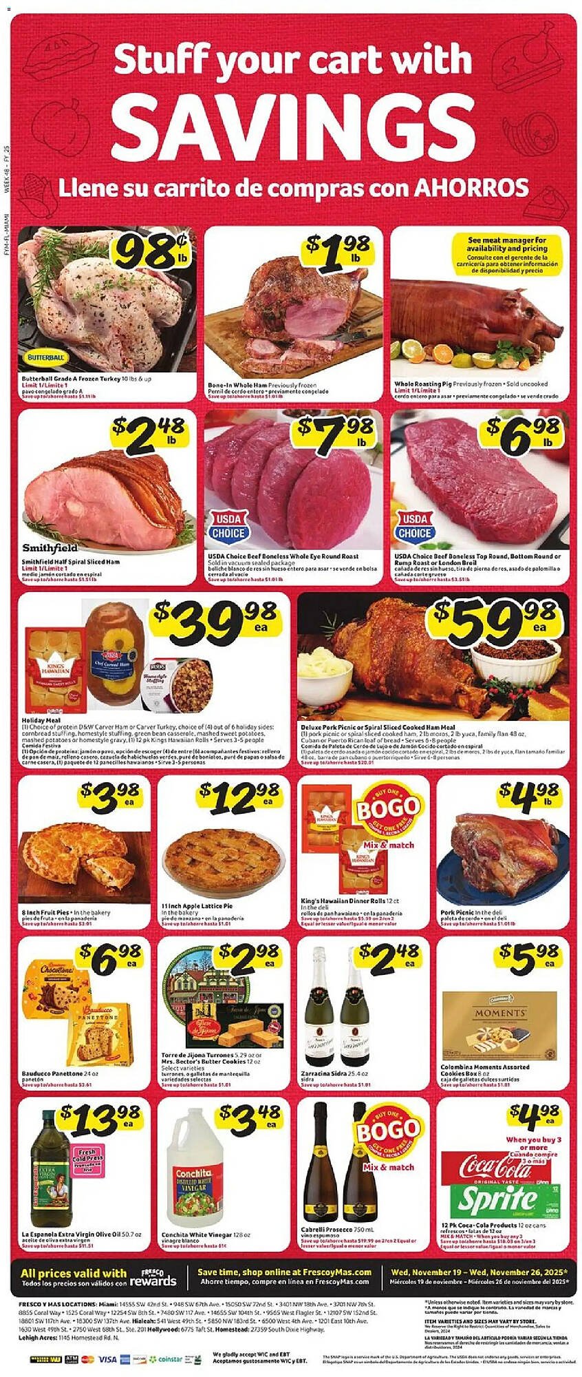 Fresco y Más weekly ad