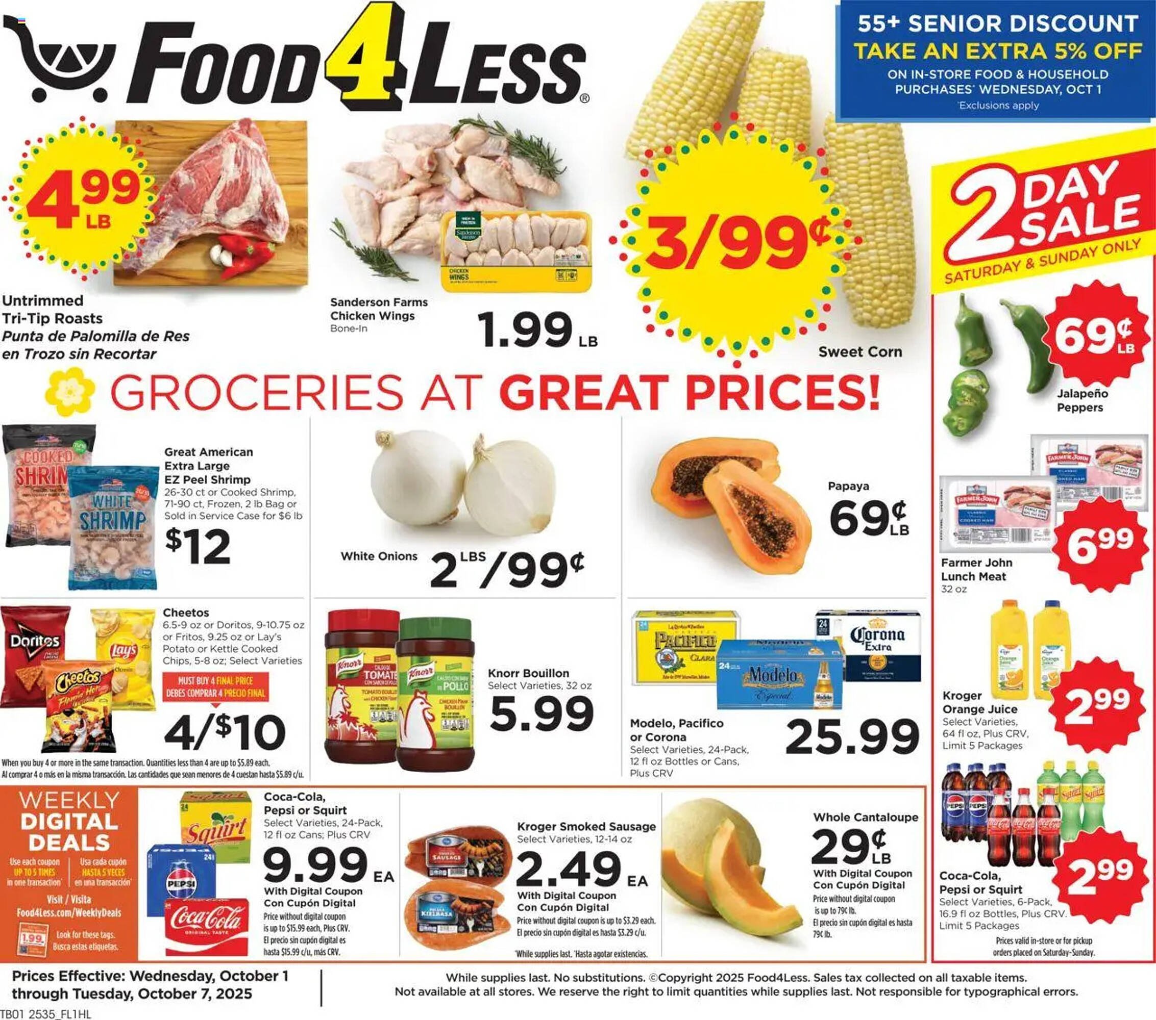Food 4 Less weekly ad (2025-10-01 - 2025-10-07) | 1