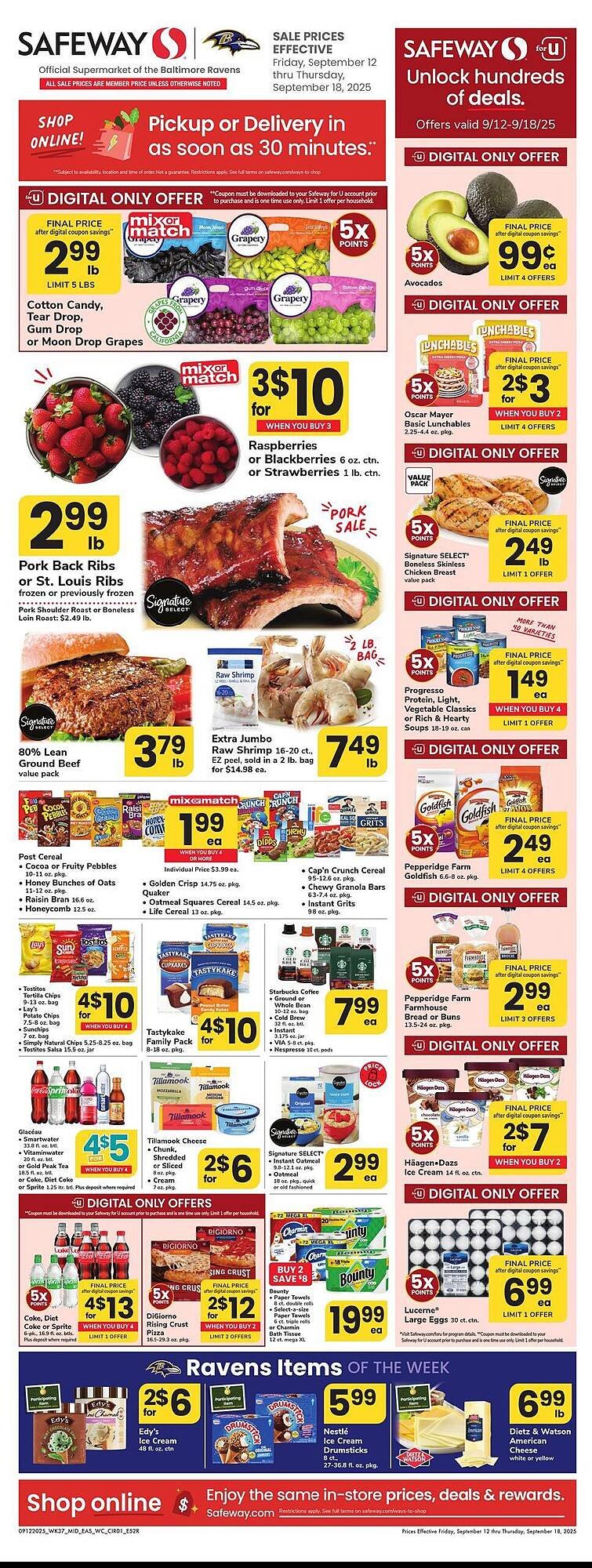 Safeway weekly ad (2025-09-12 - 2025-09-18) | 1