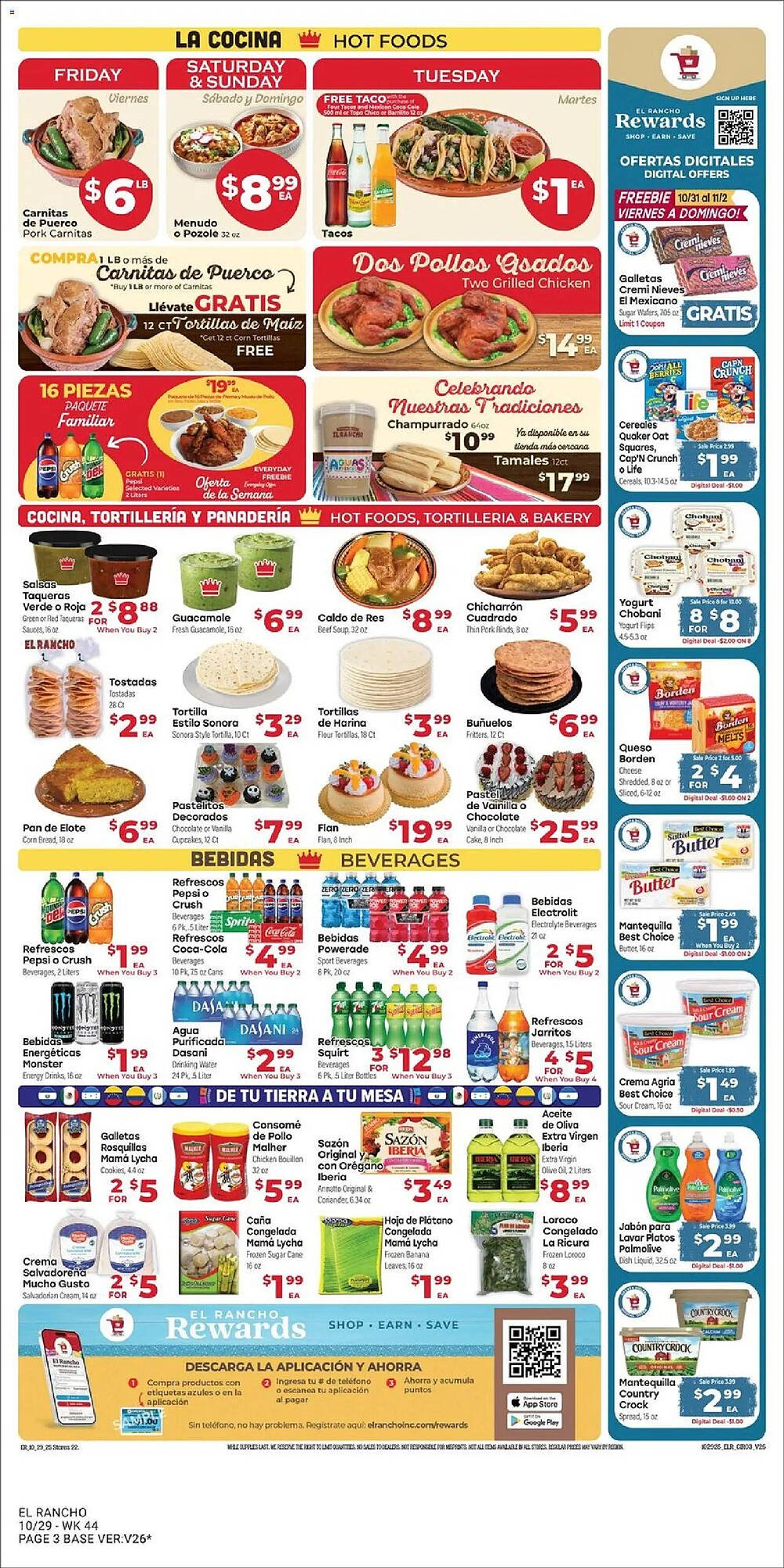 Supermercado El Rancho weekly ad (2025-10-29 - 2025-11-04) | 3