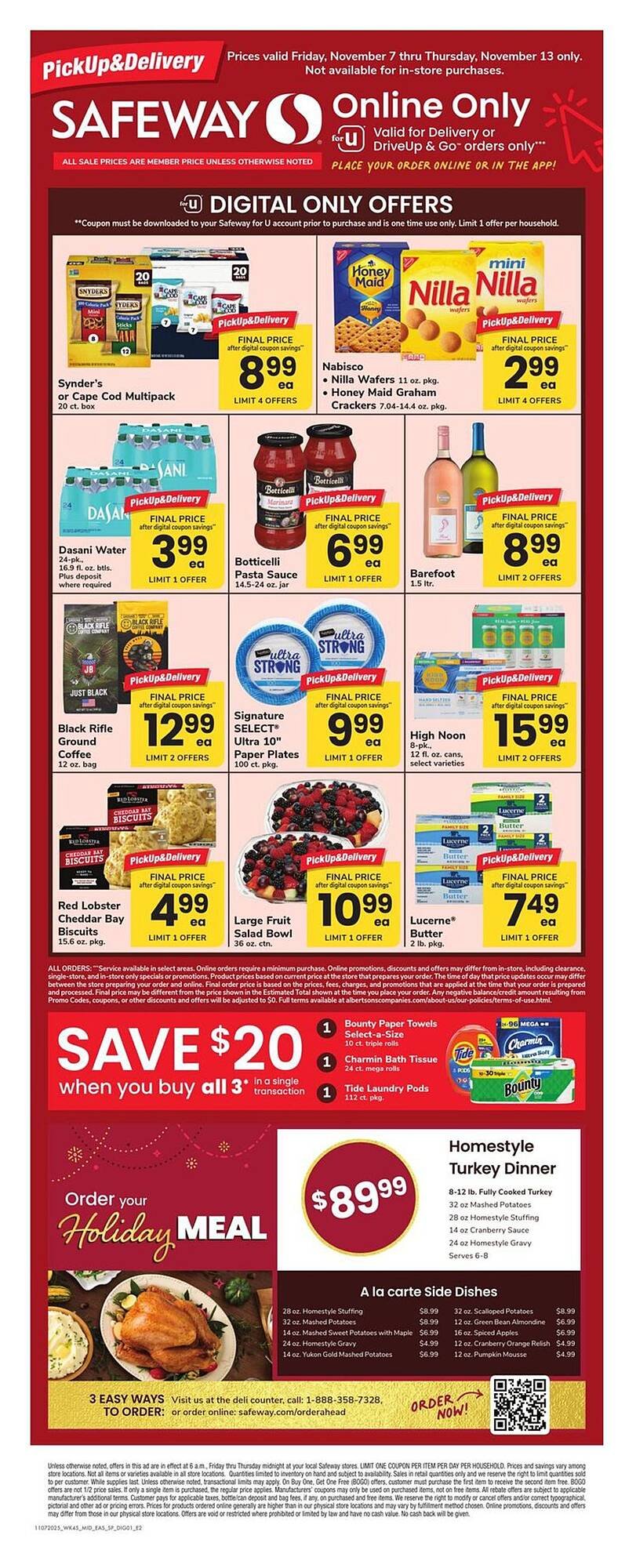 Safeway weekly ad (2025-11-07 - 2025-11-13) | 1