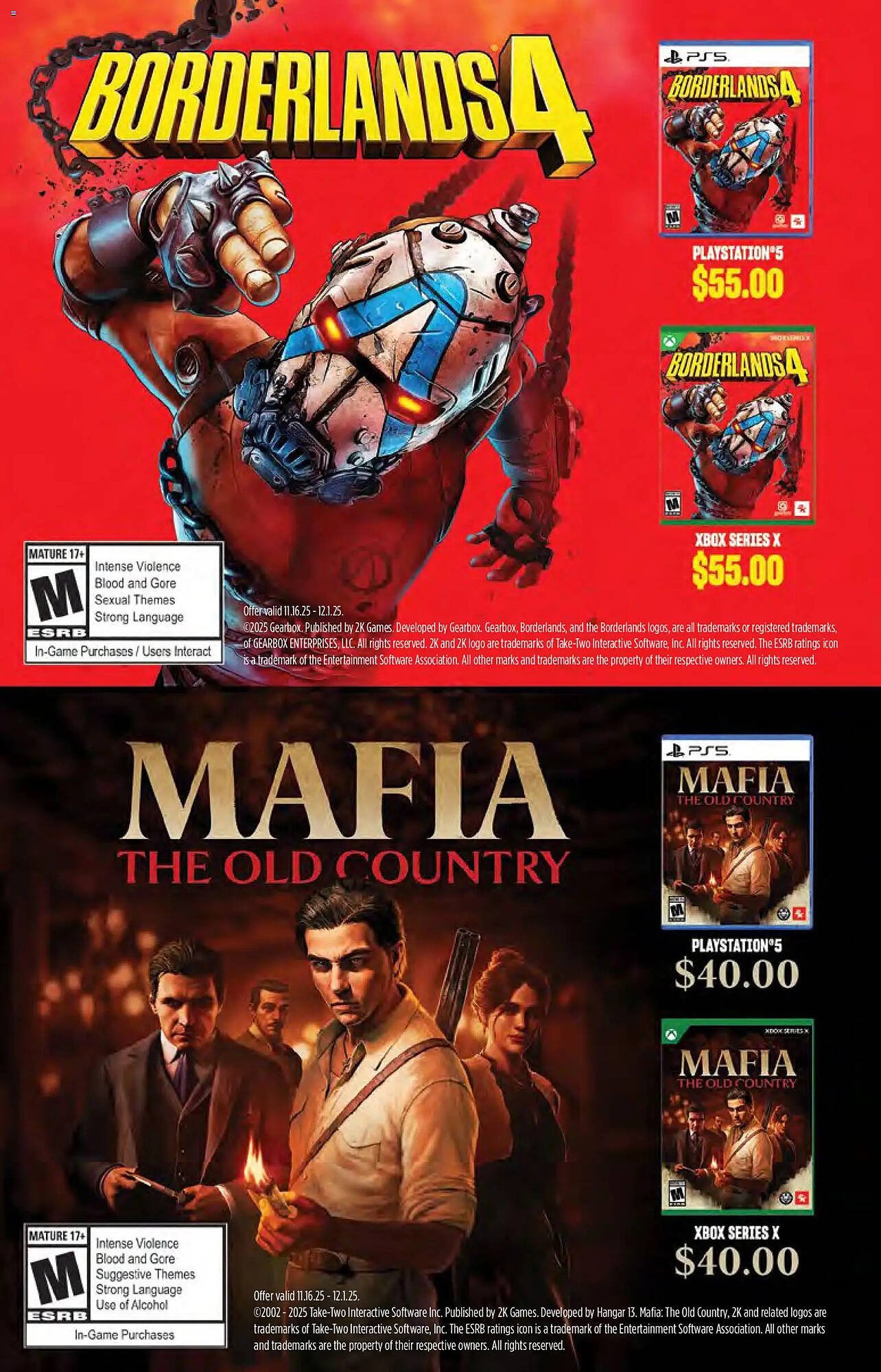 Game Stop weekly ad