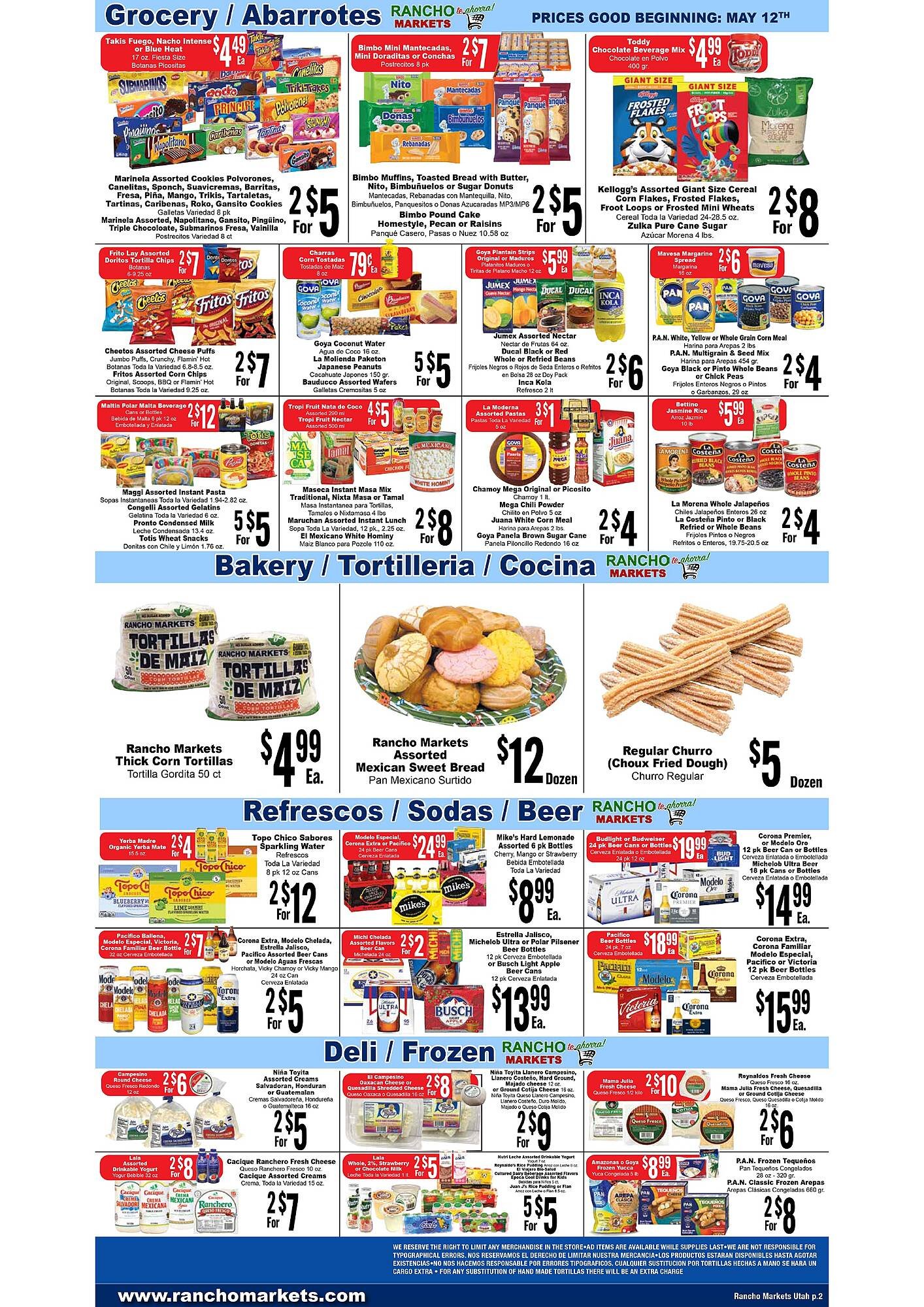 Rancho Markets weekly ad