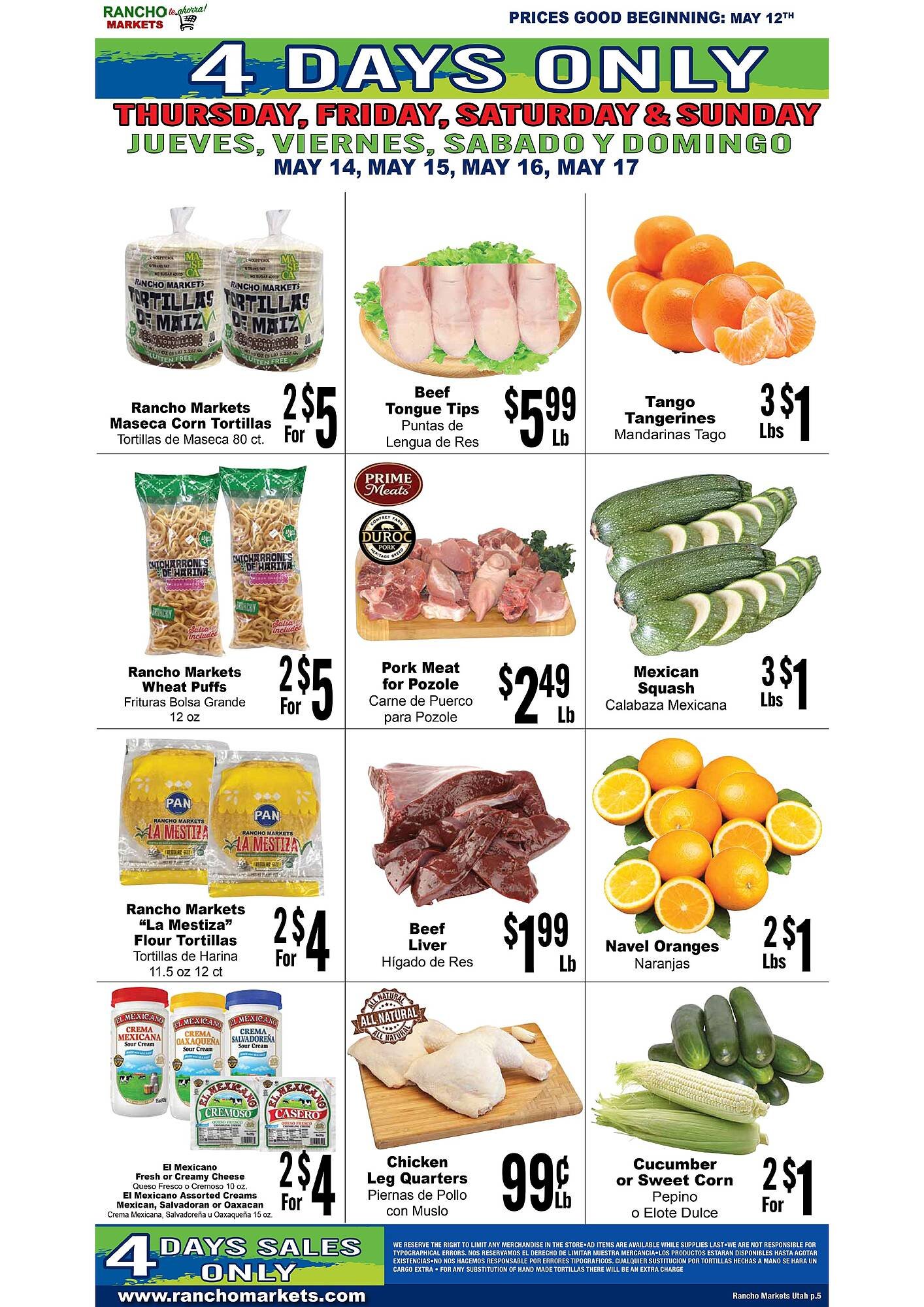 Rancho Markets weekly ad