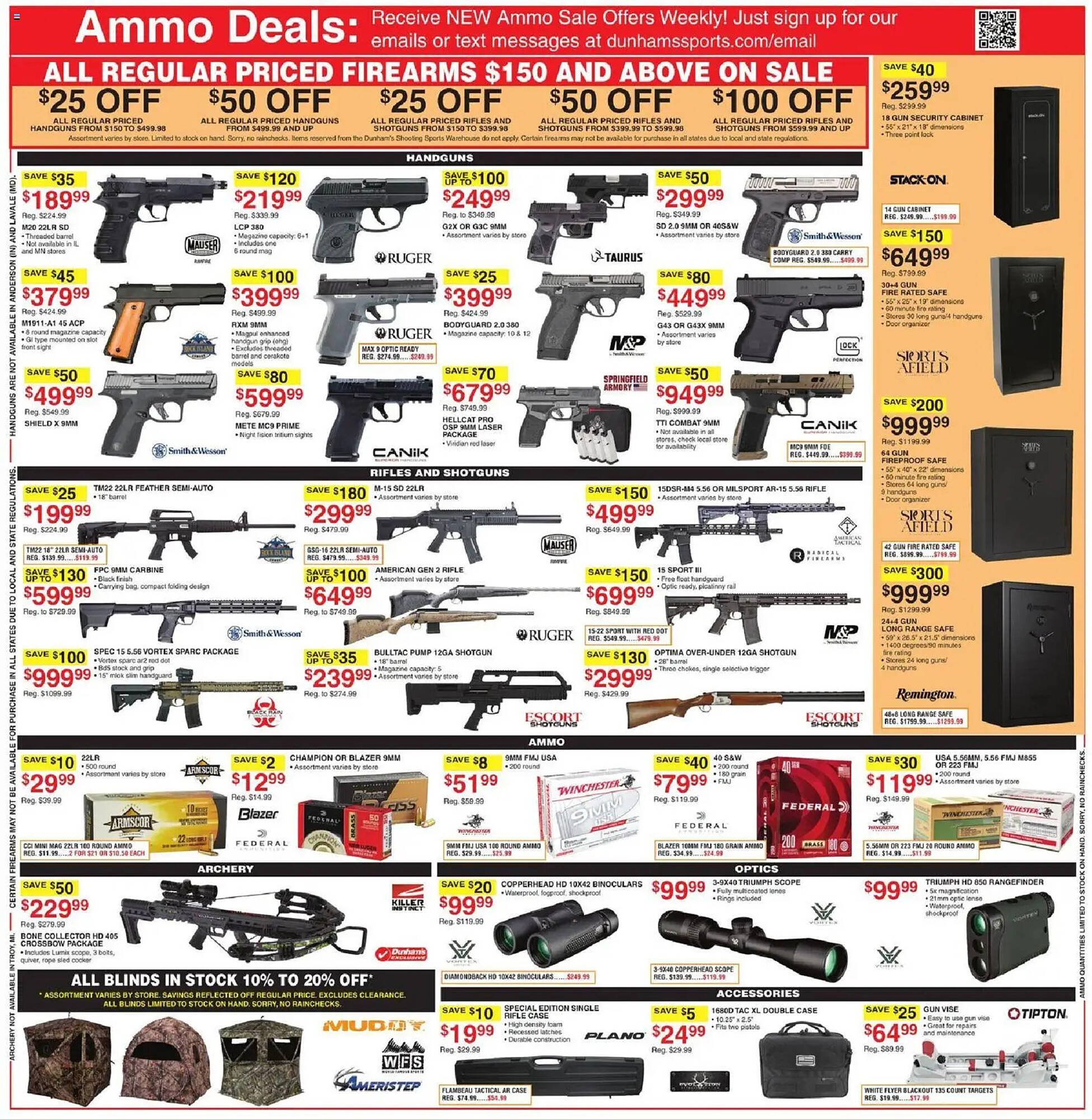 Dunham's Sports weekly ad