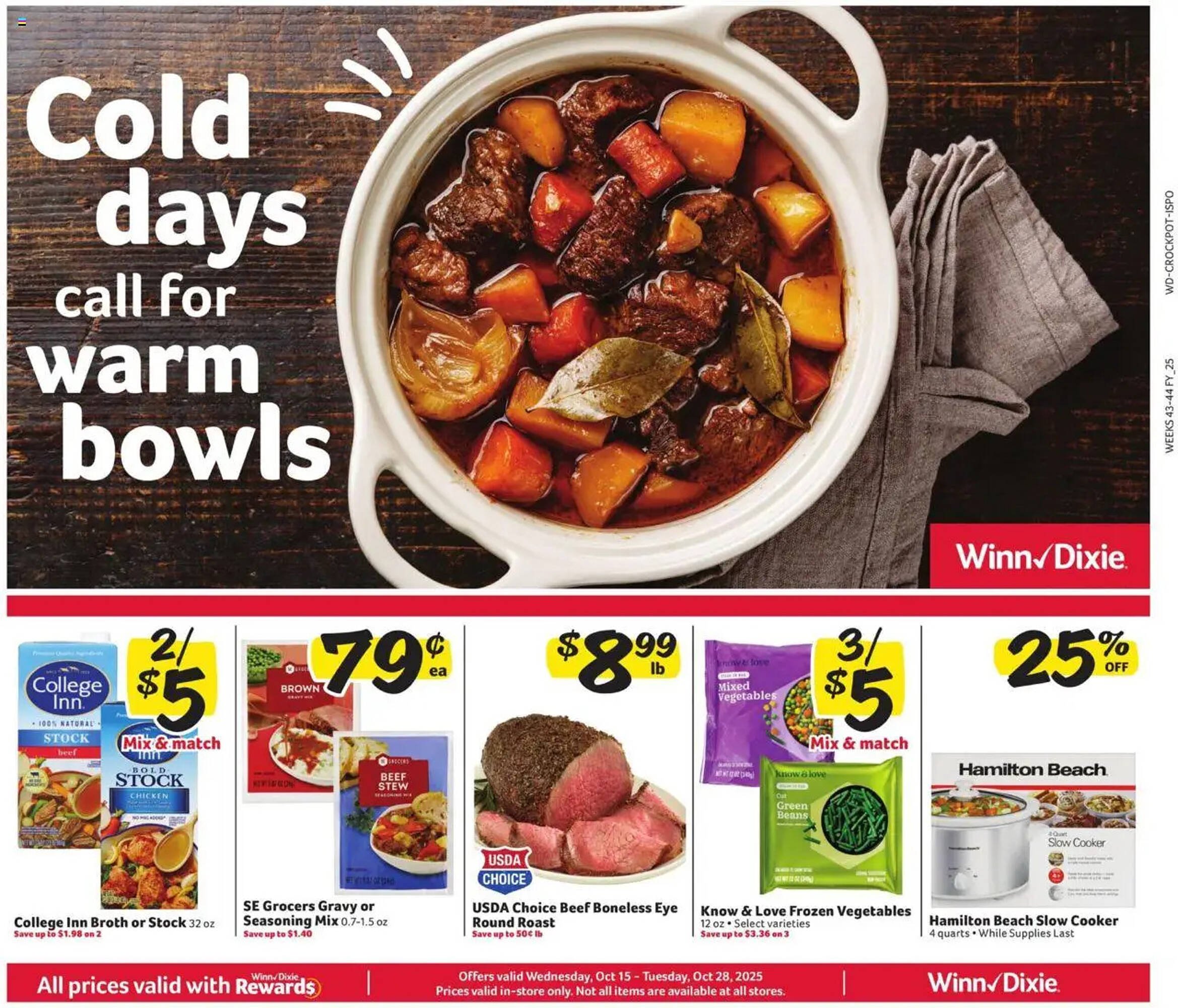Winn Dixie weekly ad (2025-10-15 - 2025-10-28) | 1