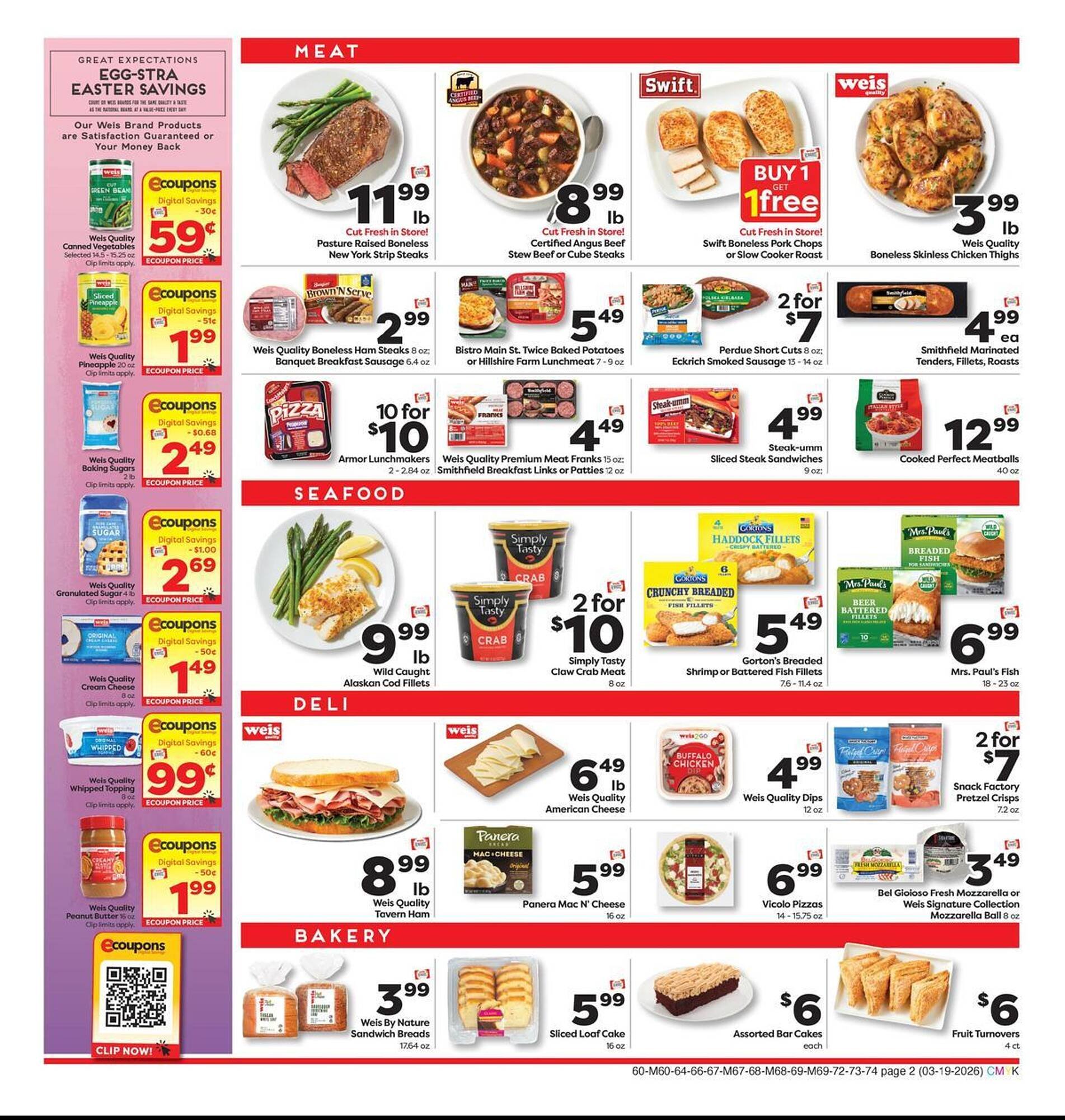Weis Markets weekly ad