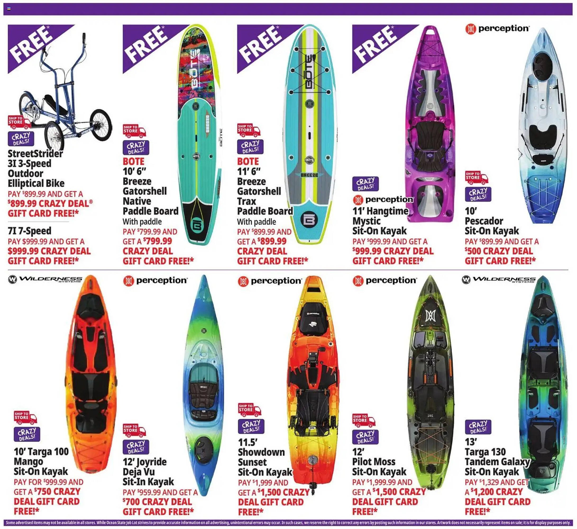 Ocean State Job Lot flyer