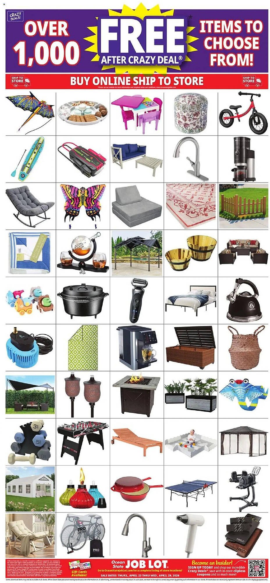 Ocean State Job Lot flyer