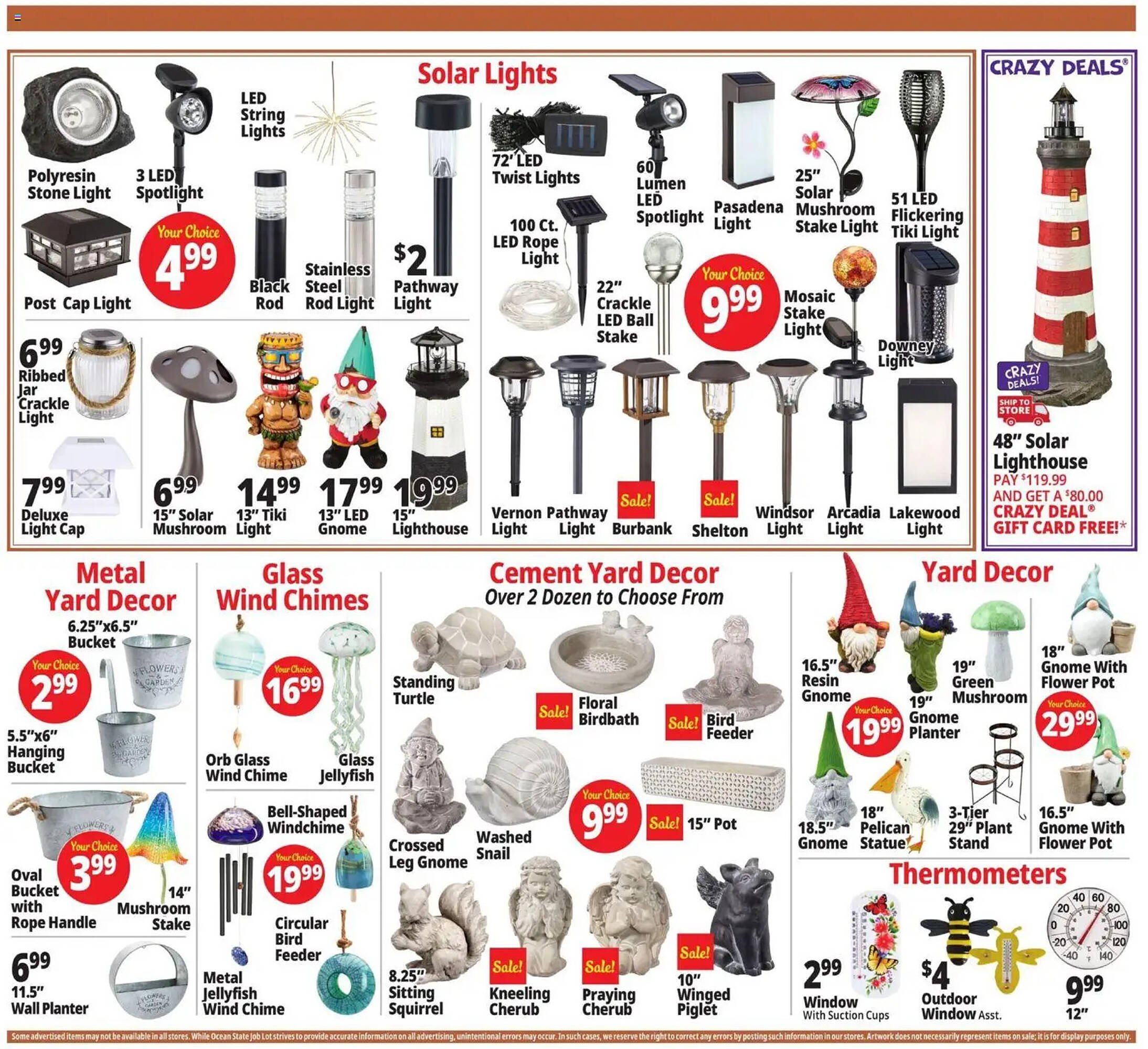 Ocean State Job Lot flyer