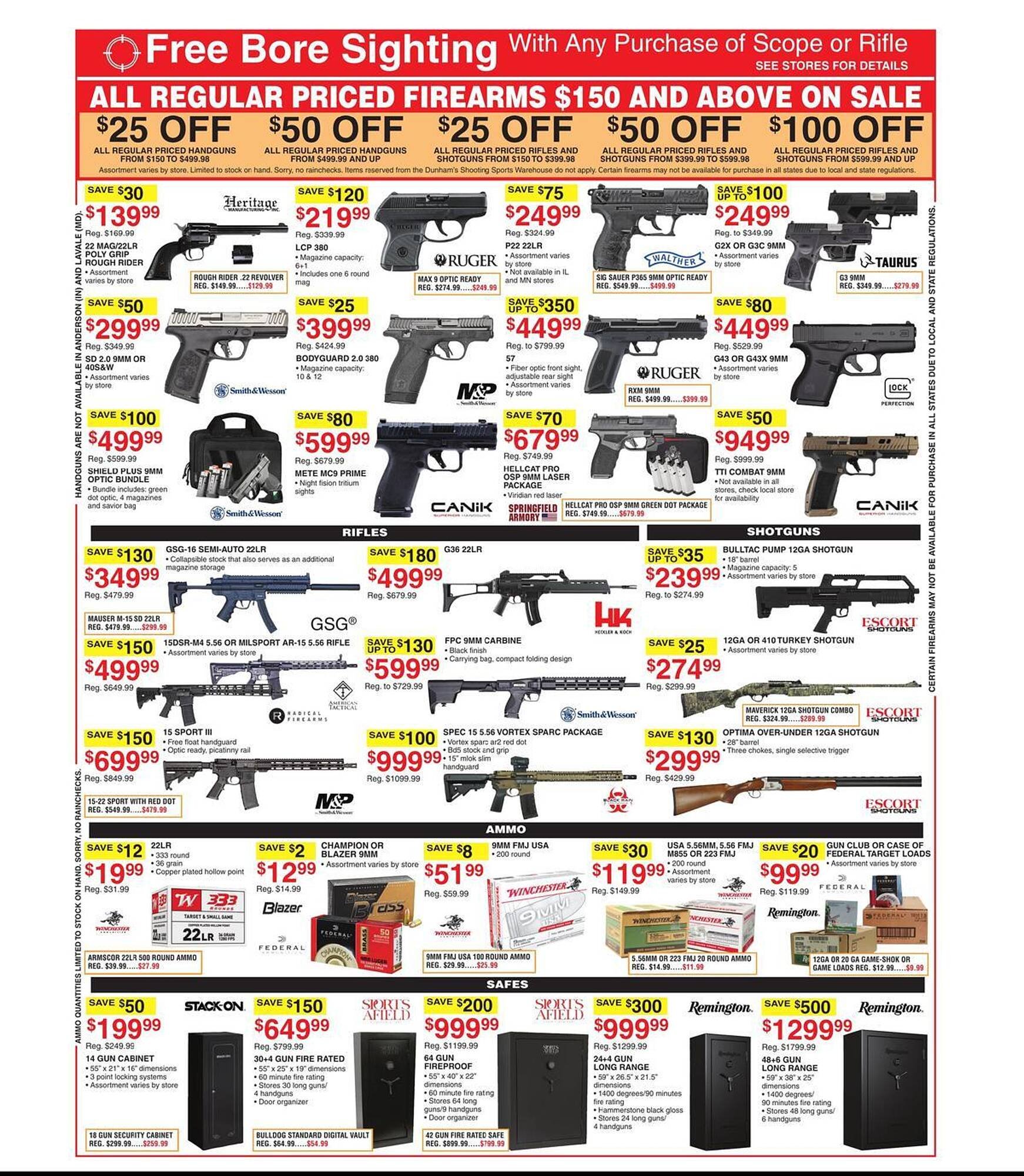 Dunham's Sports weekly ad