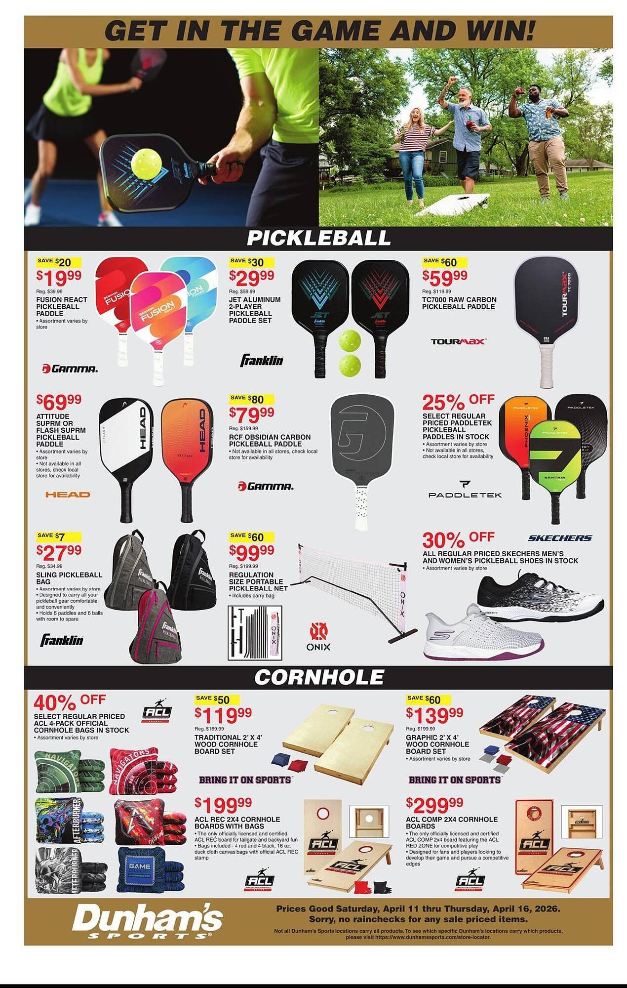 Dunham's Sports weekly ad