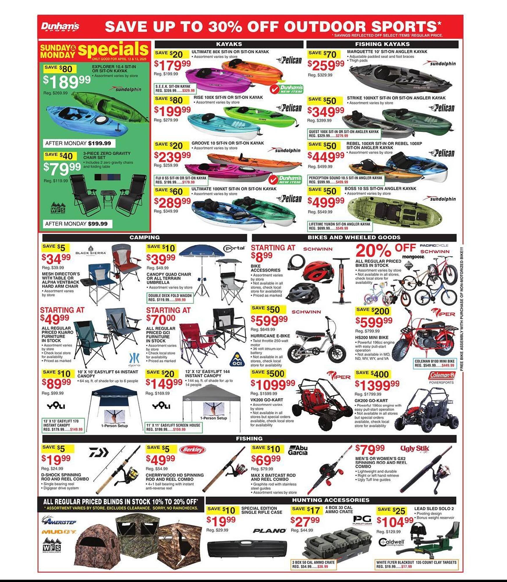 Dunham's Sports weekly ad