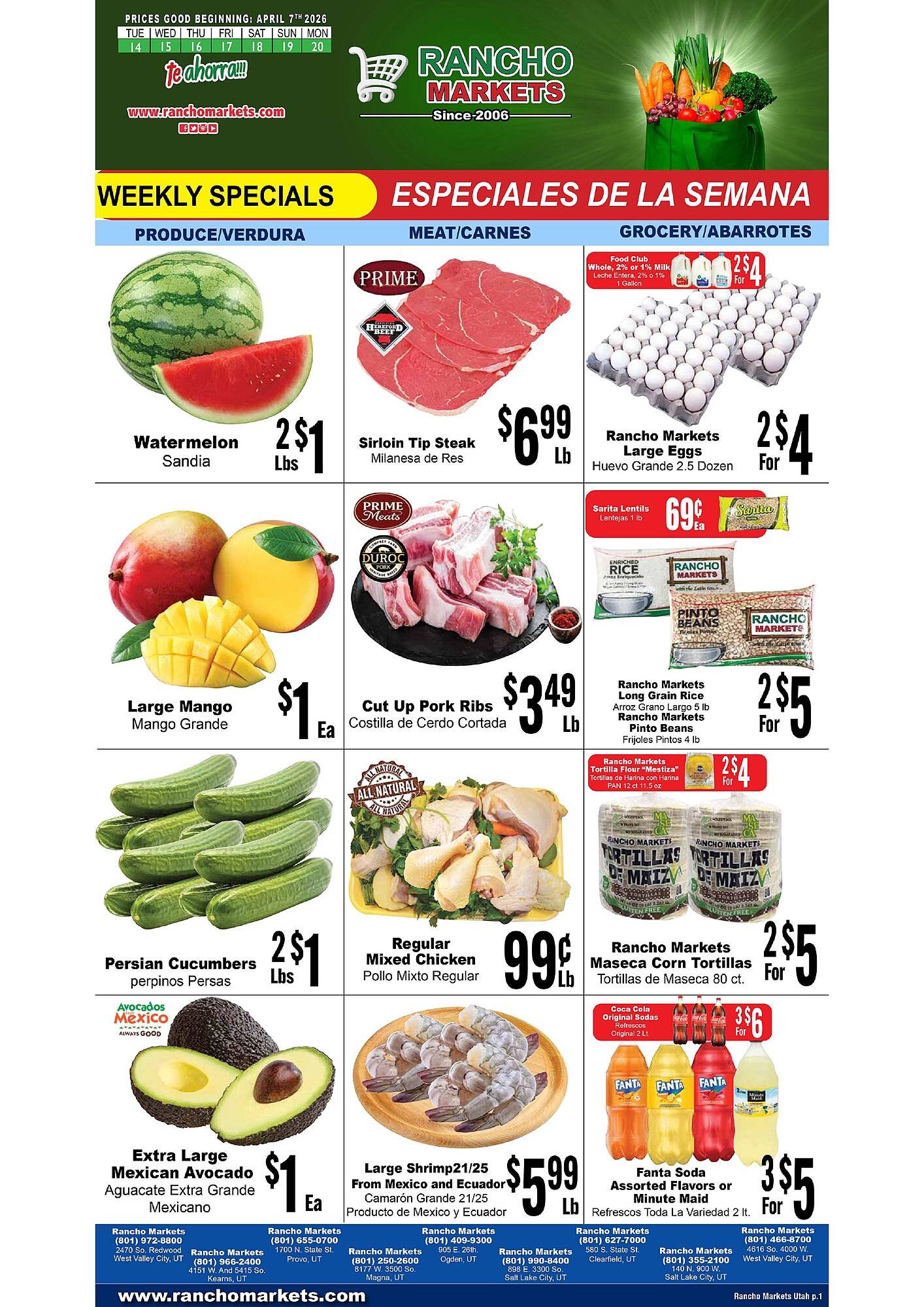 Rancho Markets weekly ad