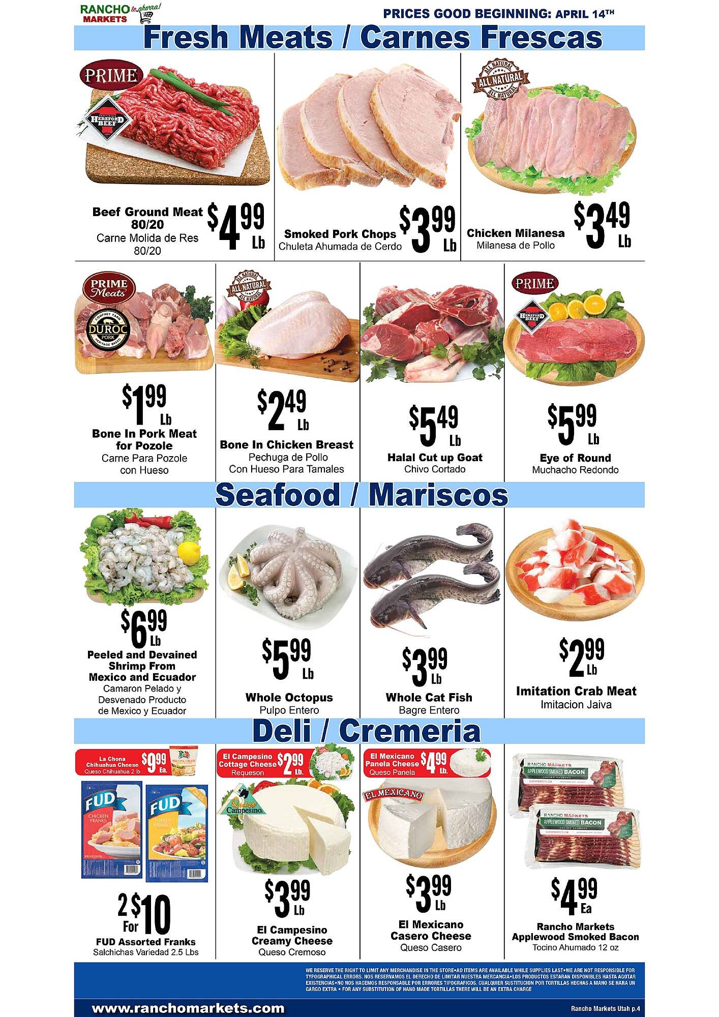 Rancho Markets weekly ad