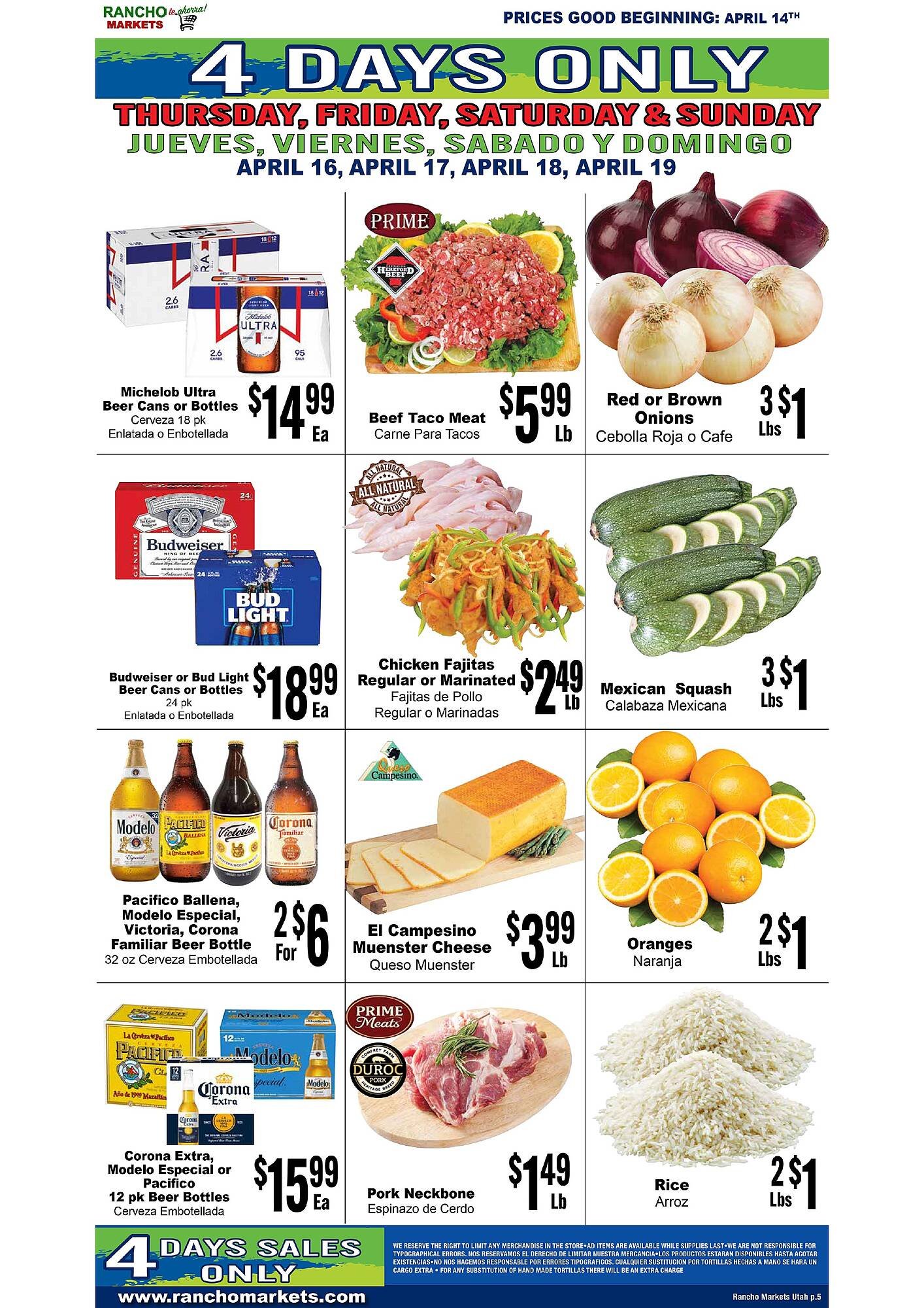 Rancho Markets weekly ad