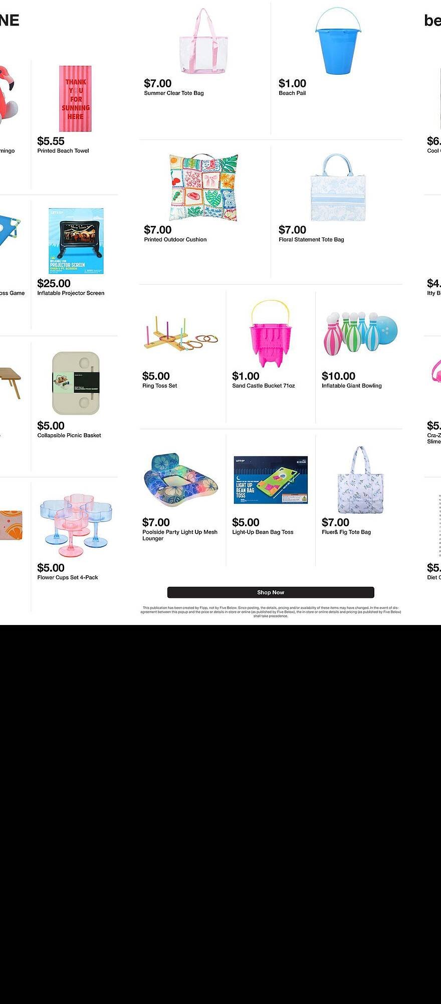 Five Below weekly ad