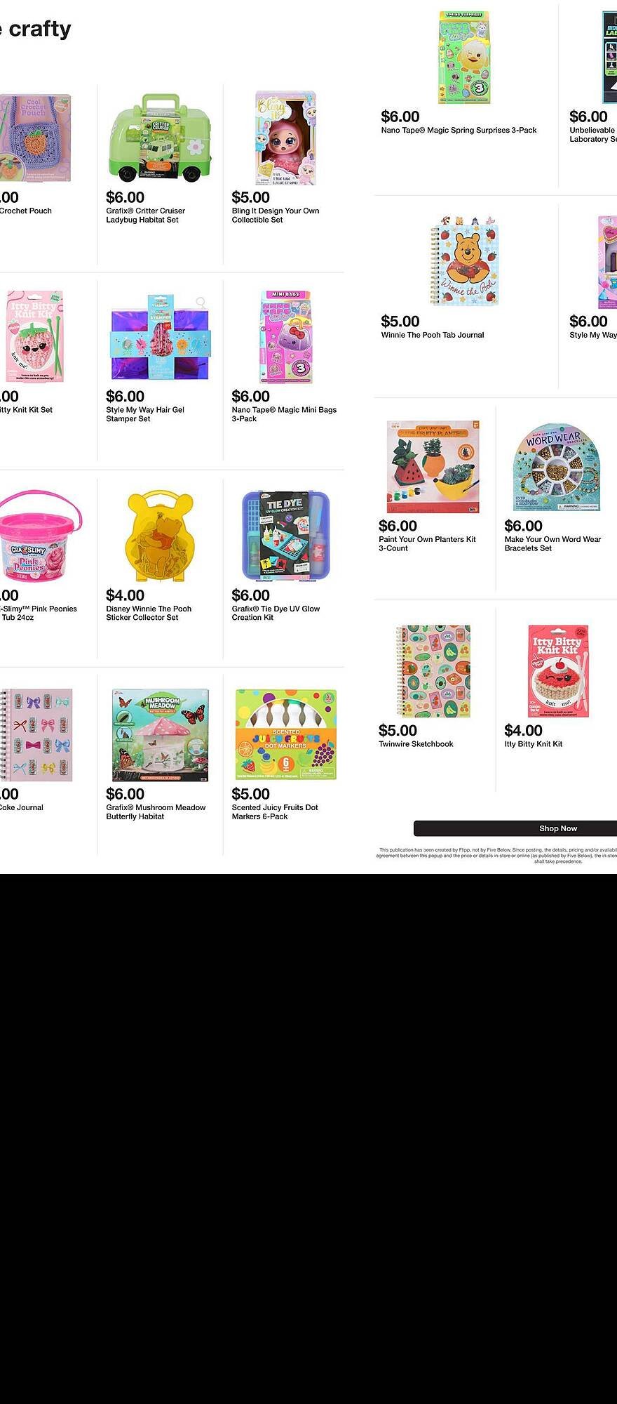 Five Below weekly ad