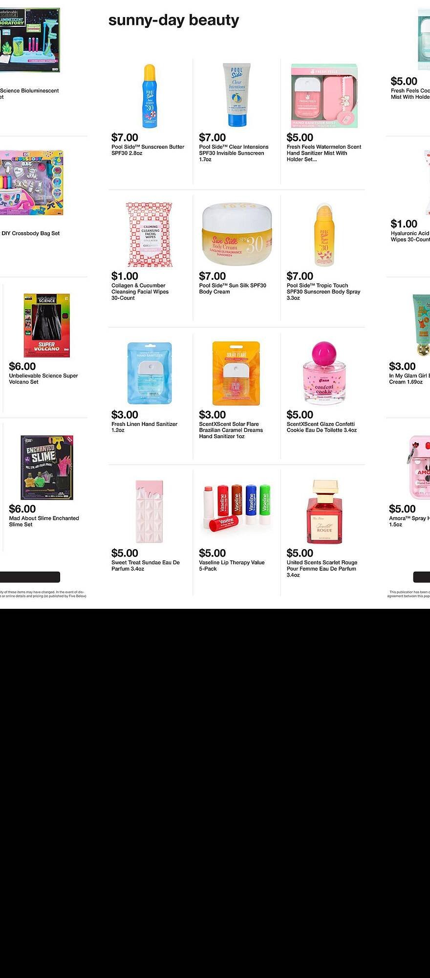 Five Below weekly ad