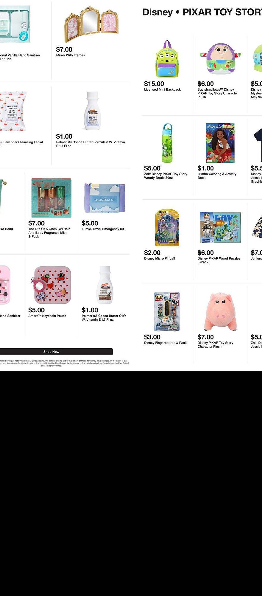 Five Below weekly ad