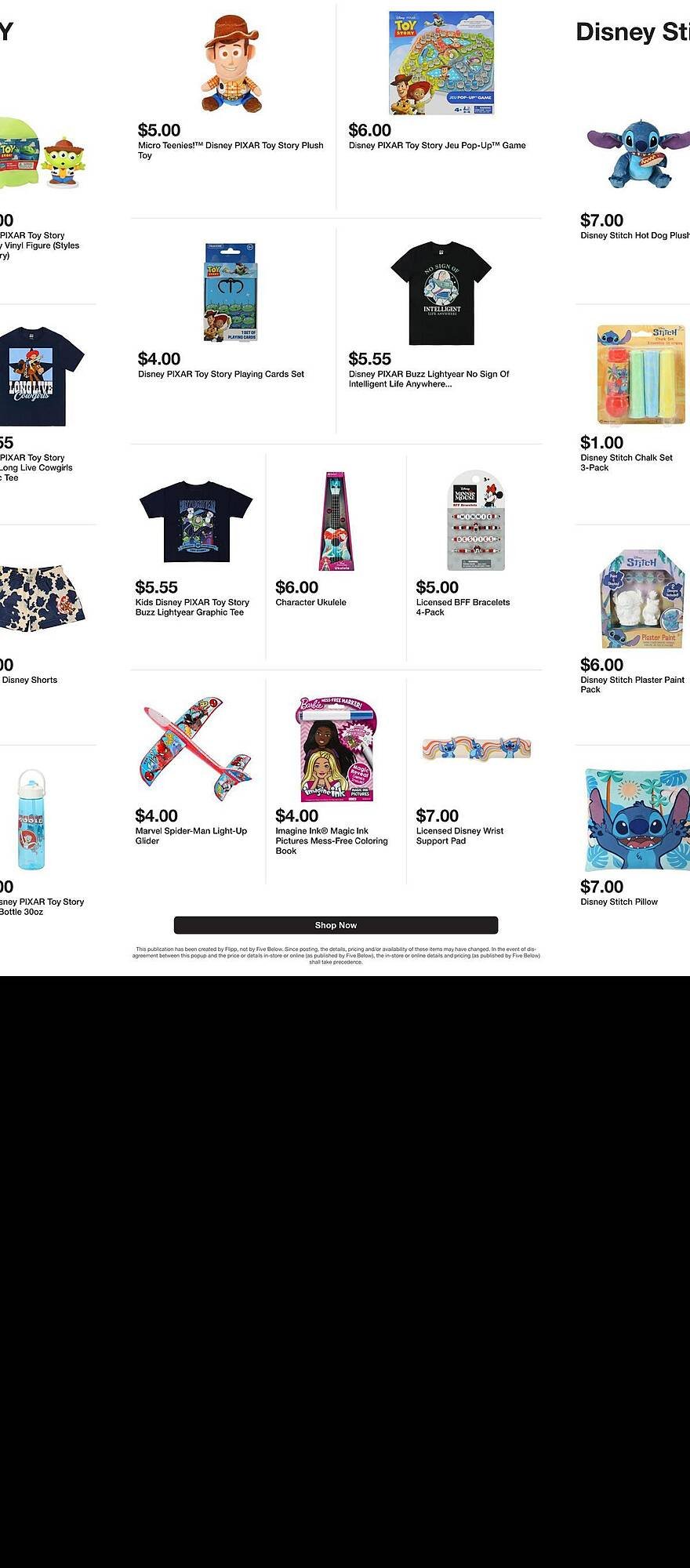 Five Below weekly ad