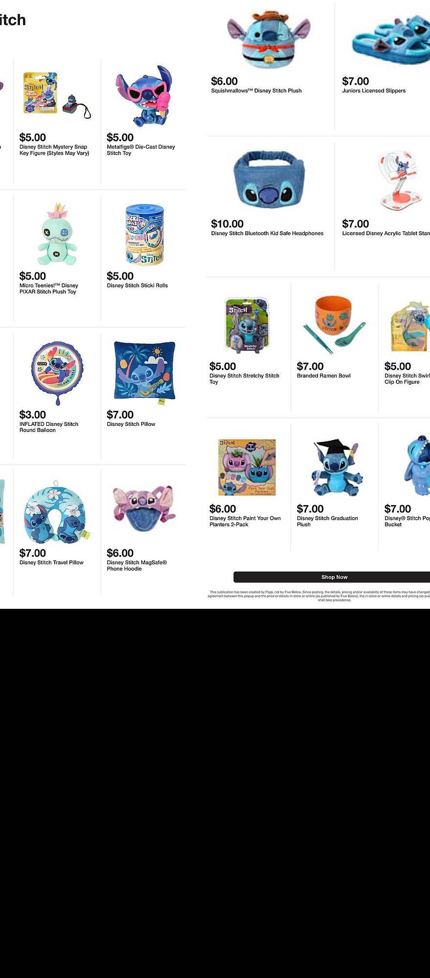 Five Below weekly ad