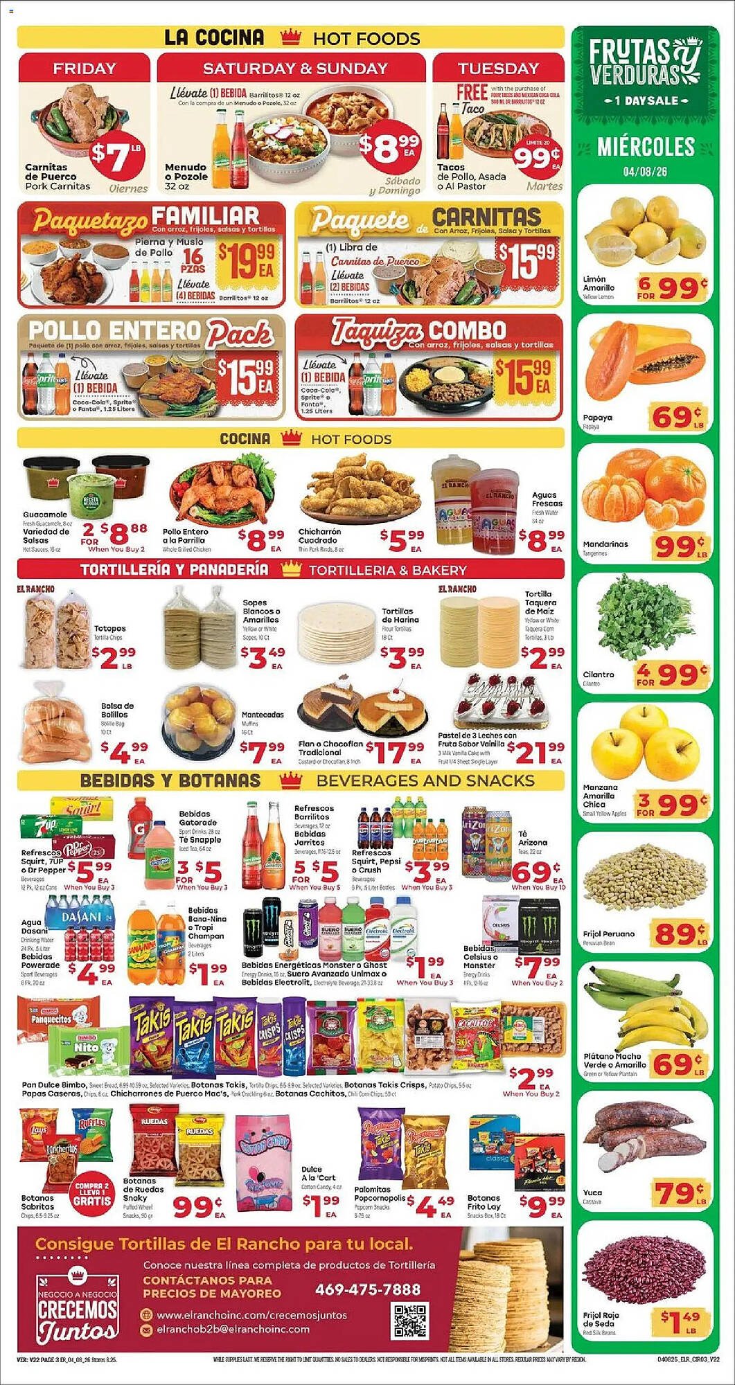 Supermercado El Rancho weekly ad