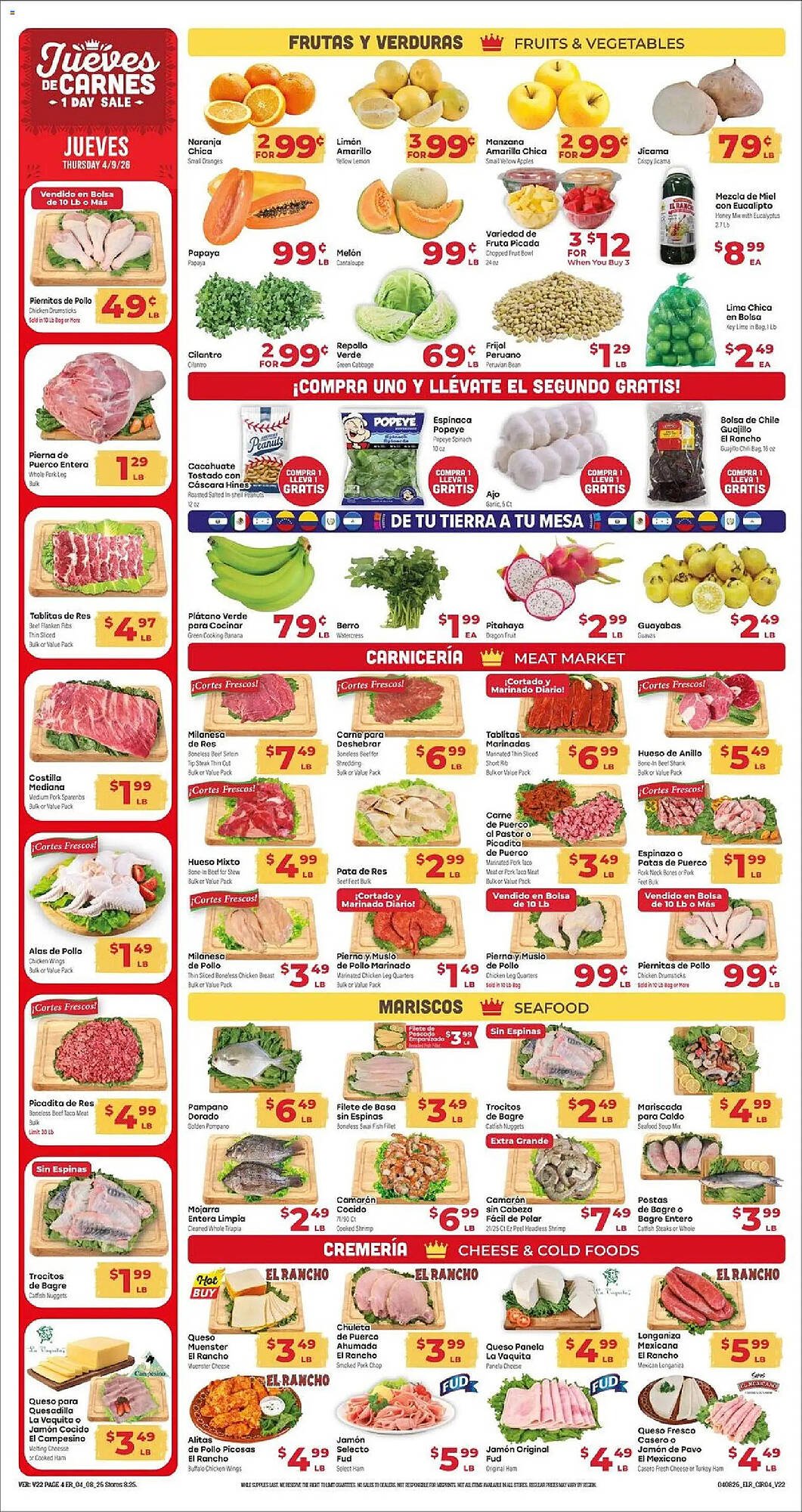 Supermercado El Rancho weekly ad