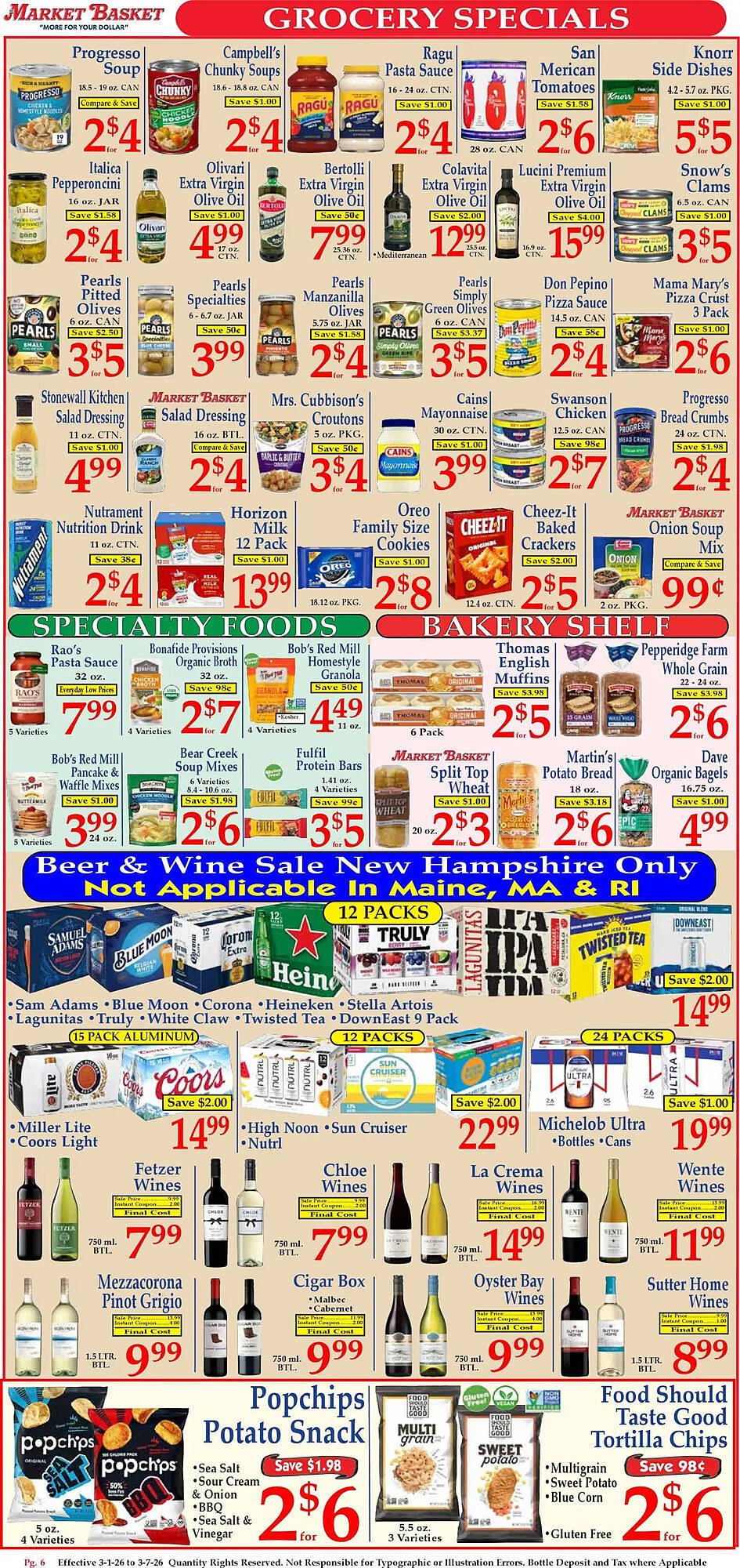 Market Basket weekly ad
