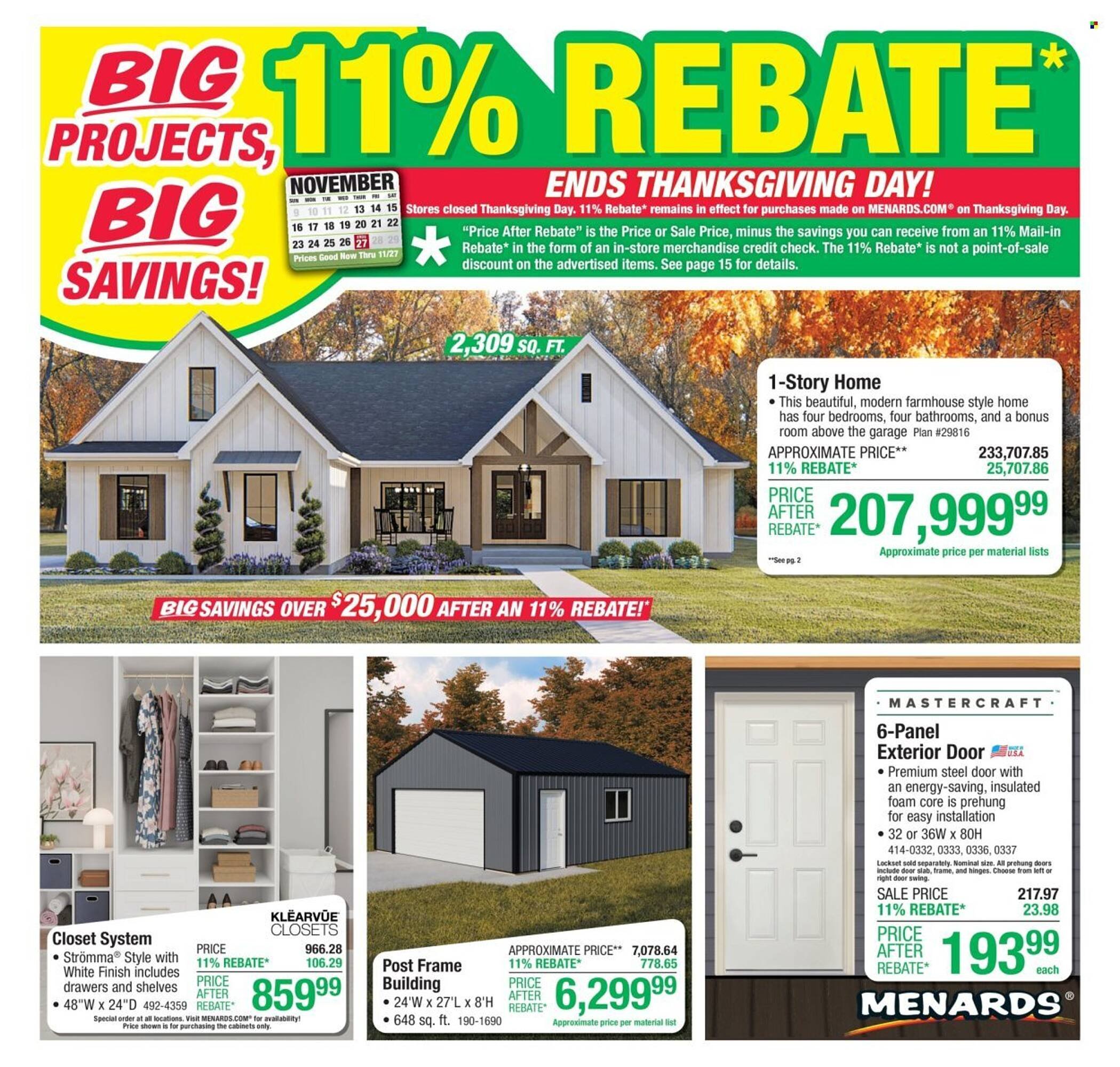 Menards weekly ad (2025-11-13 - 2025-11-27) | 1