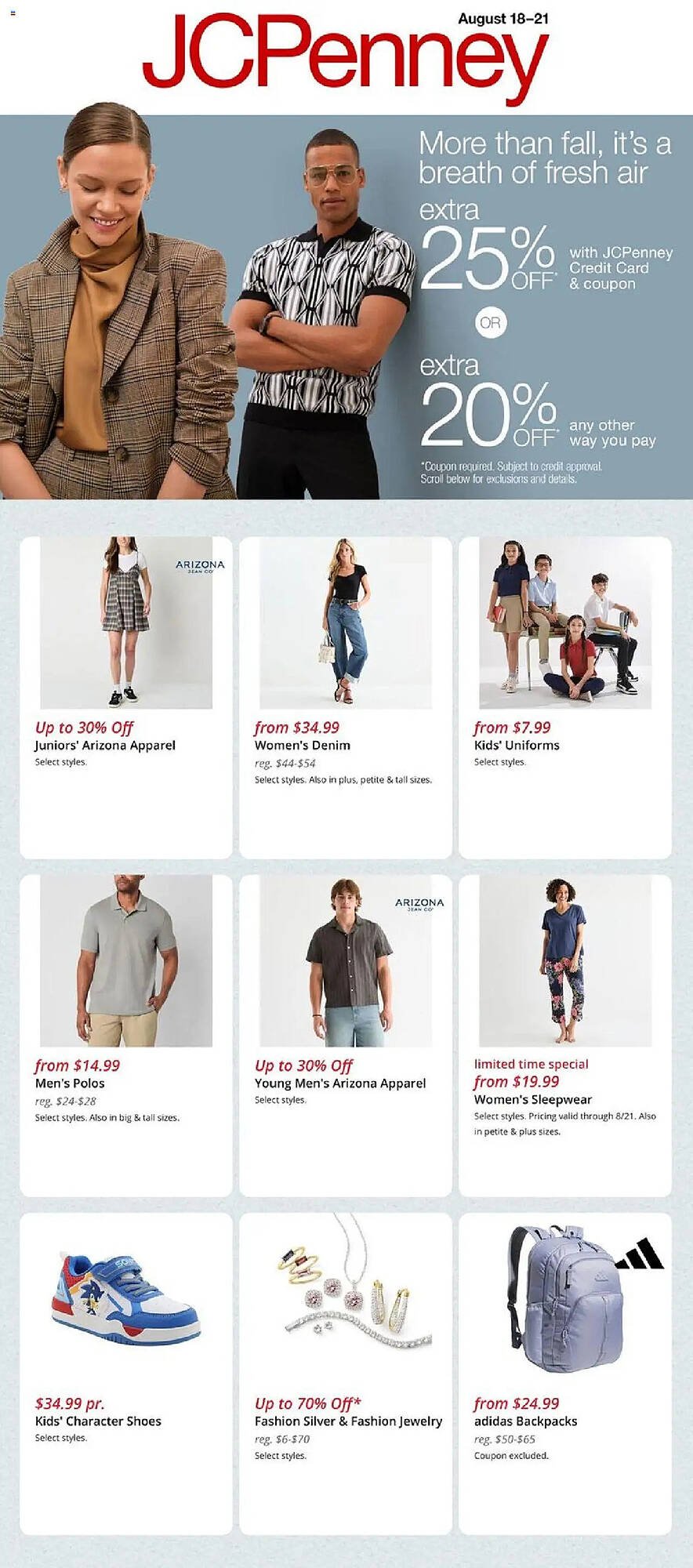 JC Penney Weekly Ad (2025-08-18 - 2025-08-21) | 1