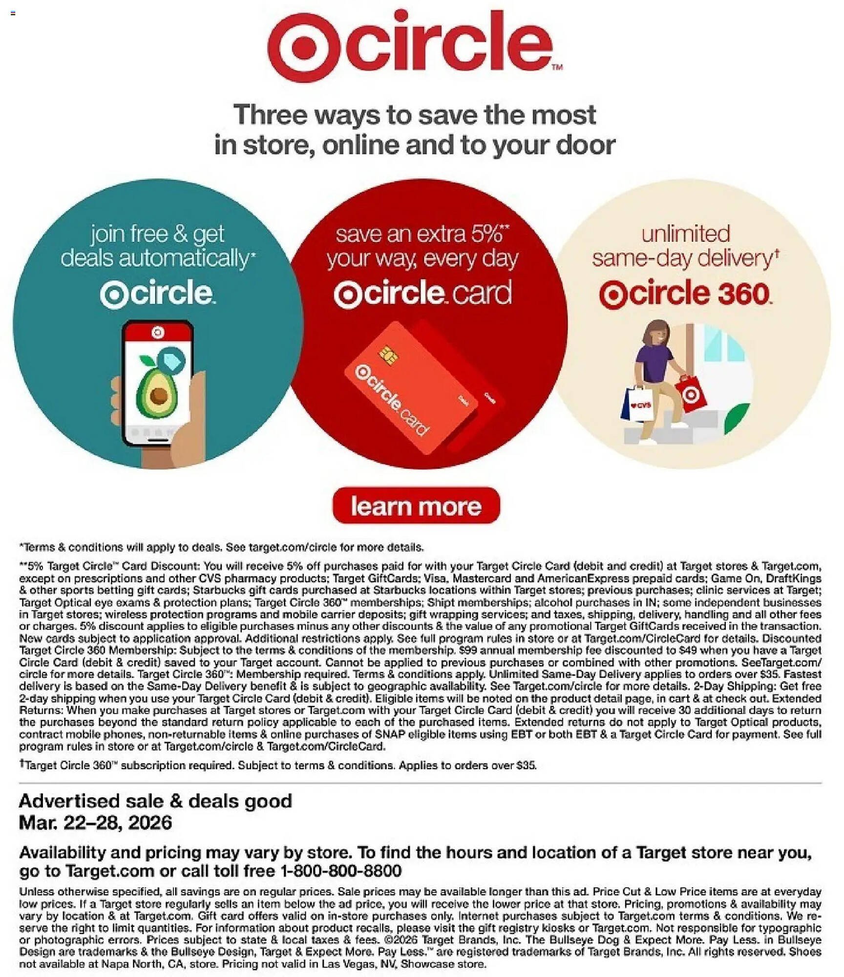 Target weekly ad