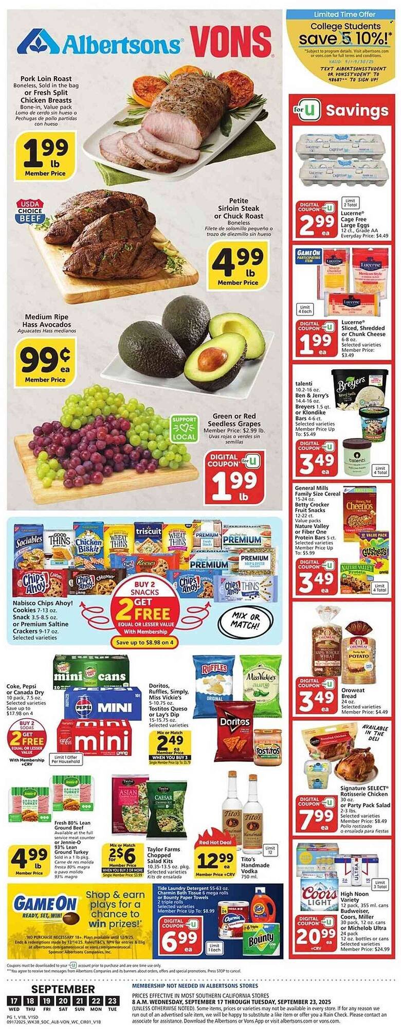 Albertsons weekly ad (2025-09-17 - 2025-09-23) | 1