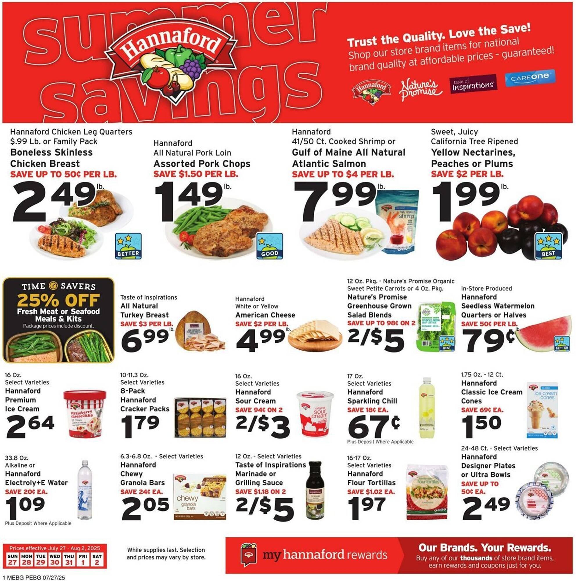 Hannaford Weekly Ad (2025-07-27 - 2025-08-02) | 1