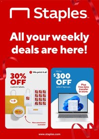 Staples weekly ad