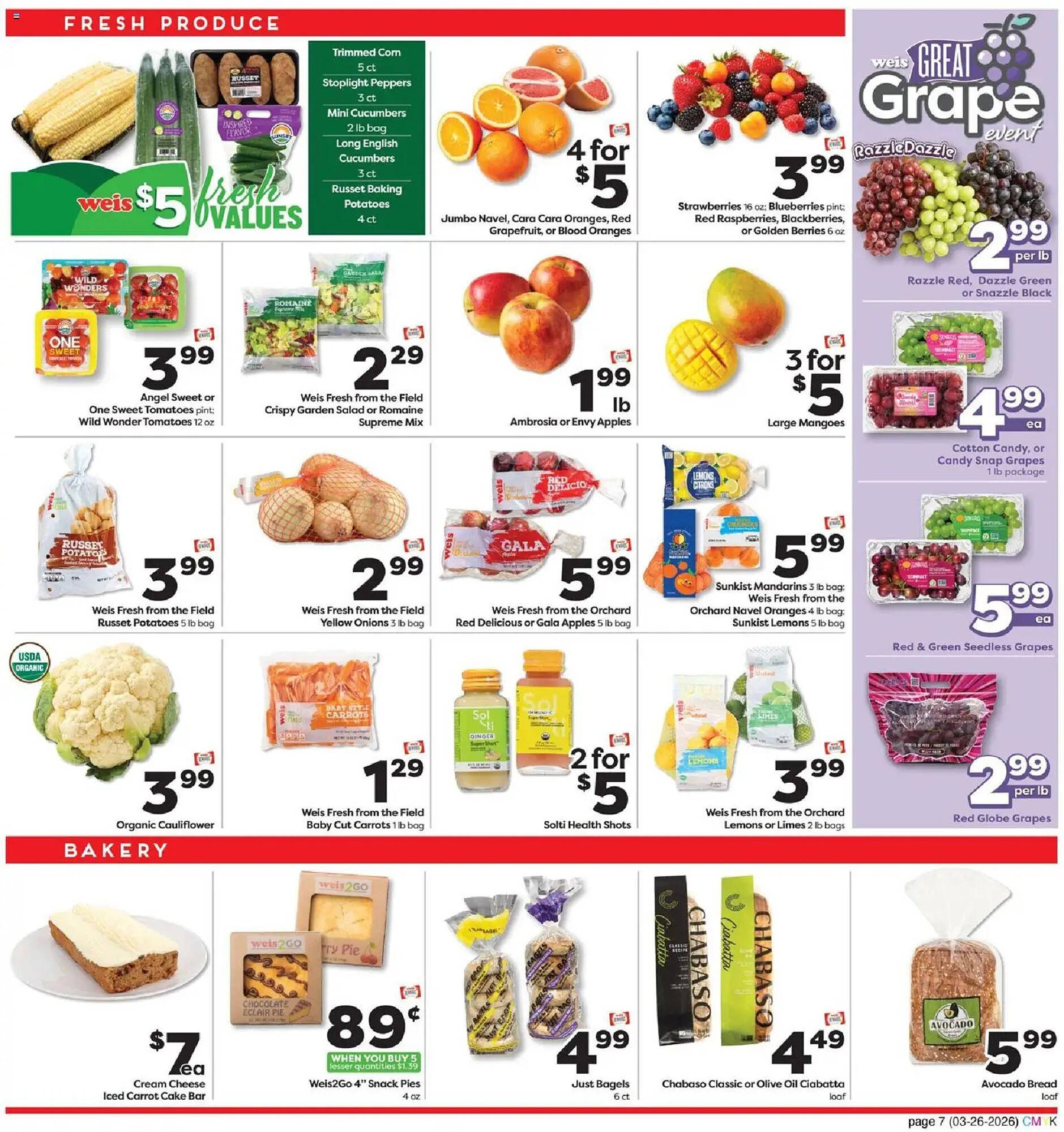 Weis Markets weekly ad