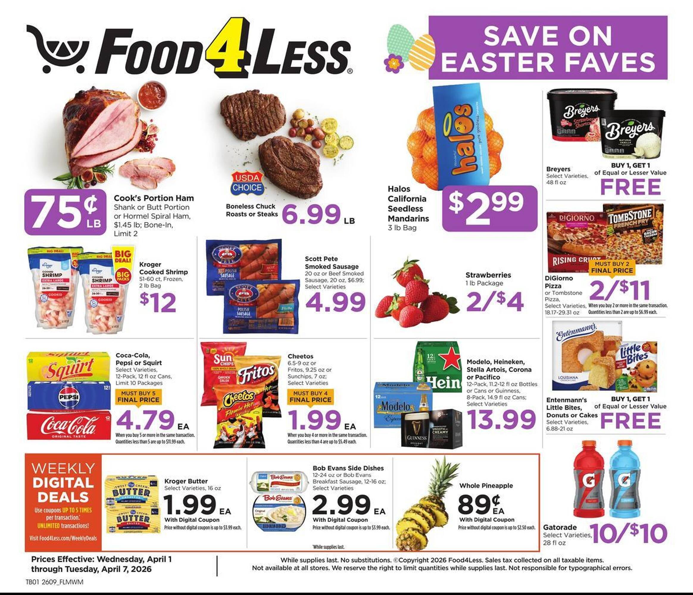Food 4 Less weekly ad