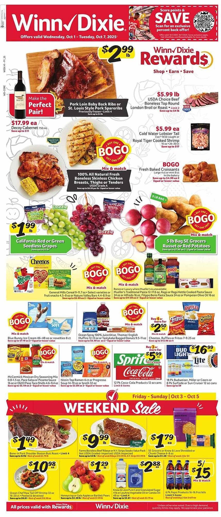 Winn Dixie weekly ad (2025-10-01 - 2025-10-07) | 1