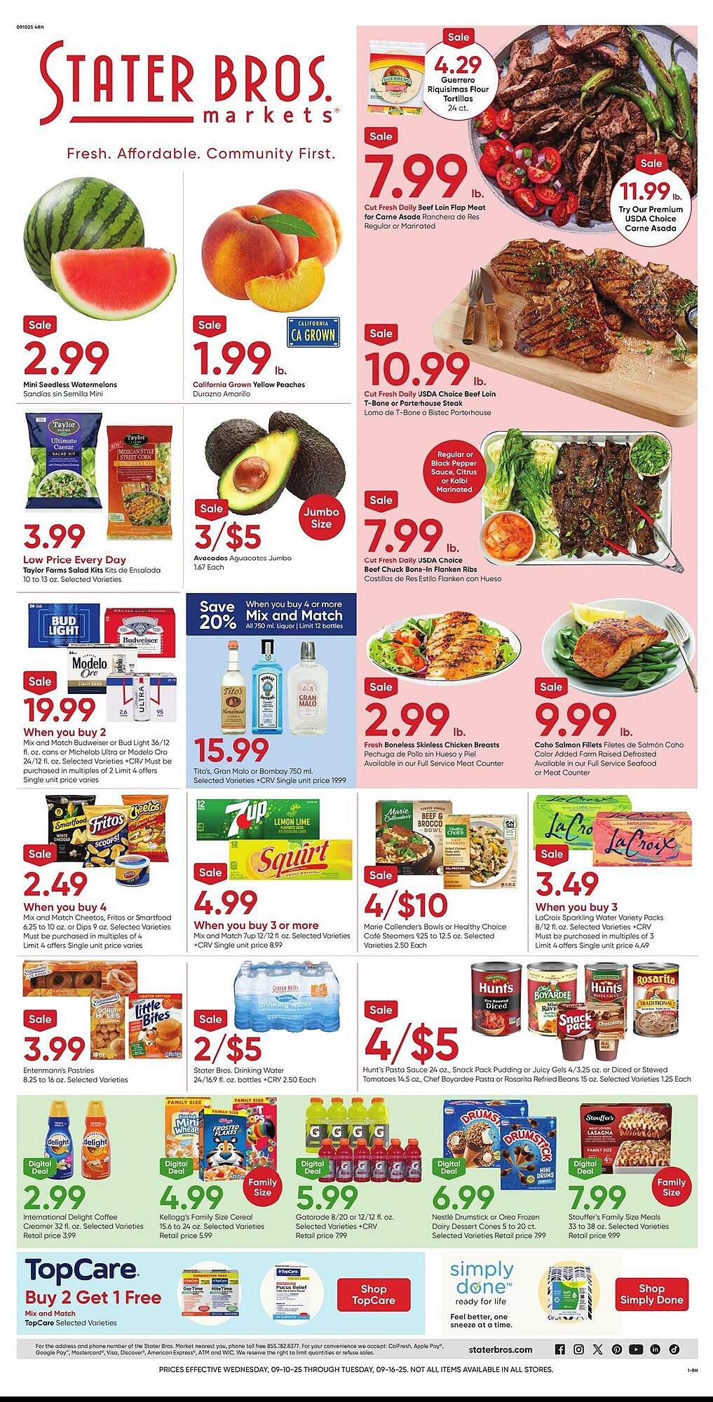 Stater Bros weekly ad (2025-09-10 - 2025-09-16) | 1