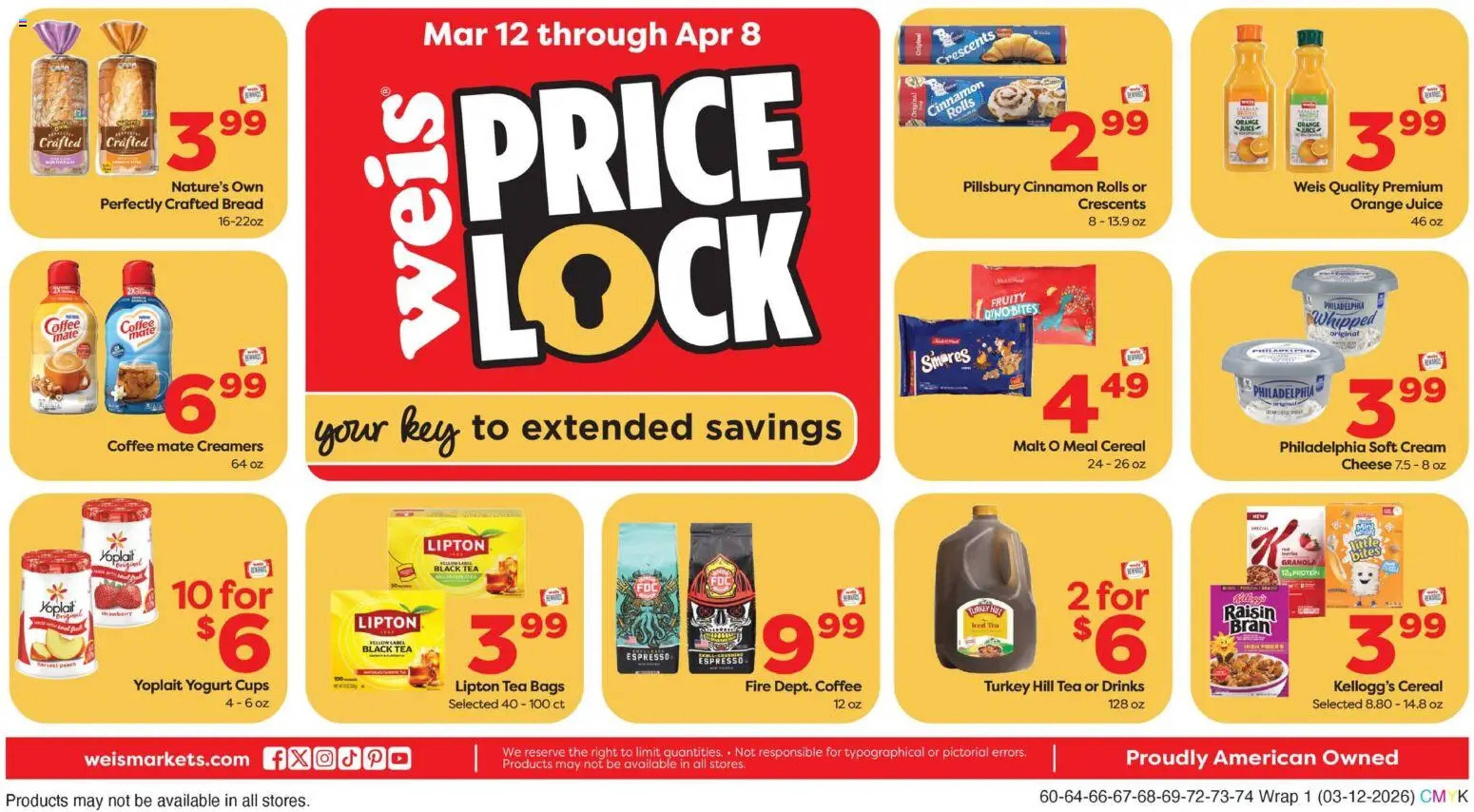 Weis Markets weekly ad
