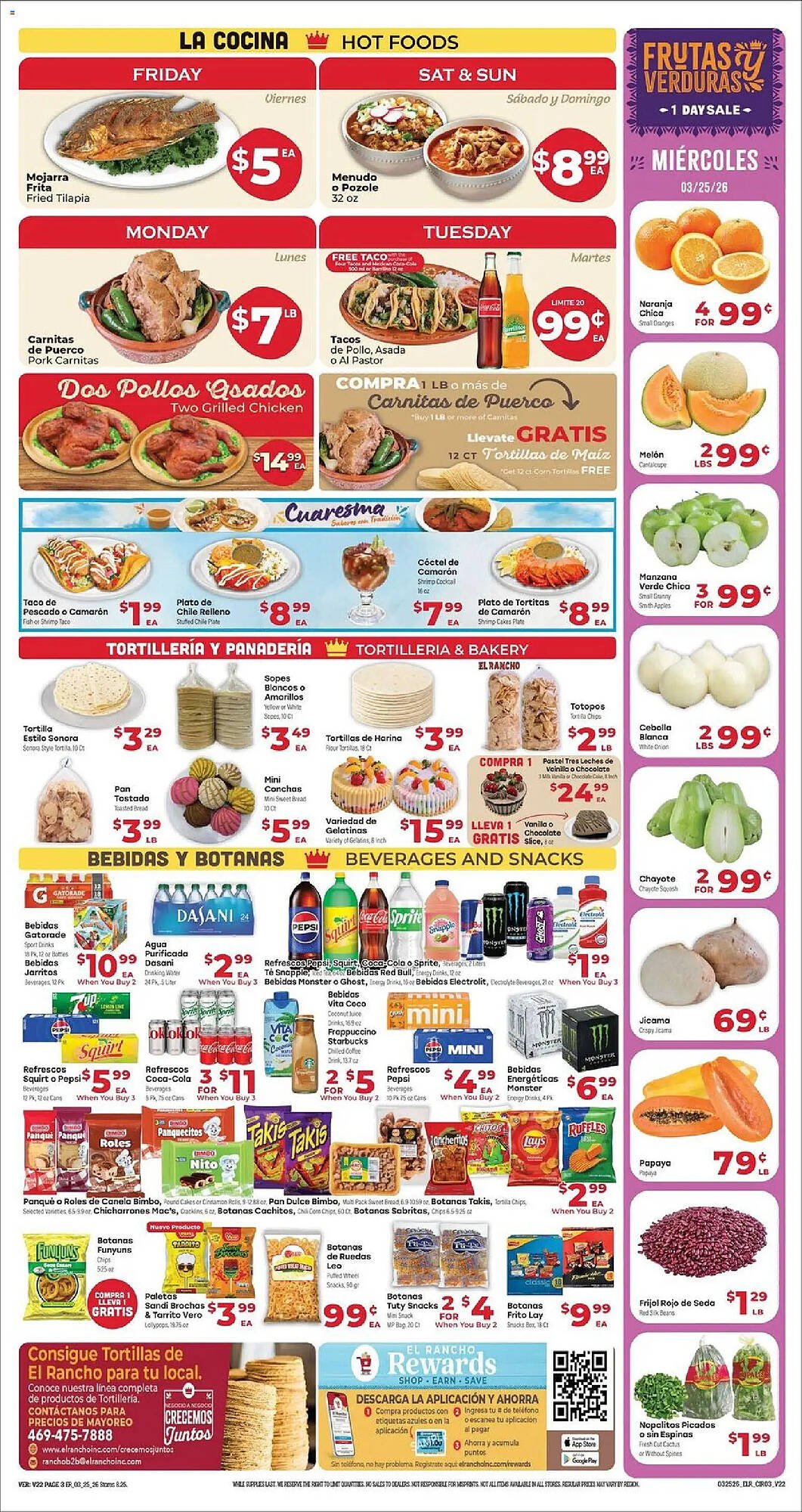 Supermercado El Rancho weekly ad