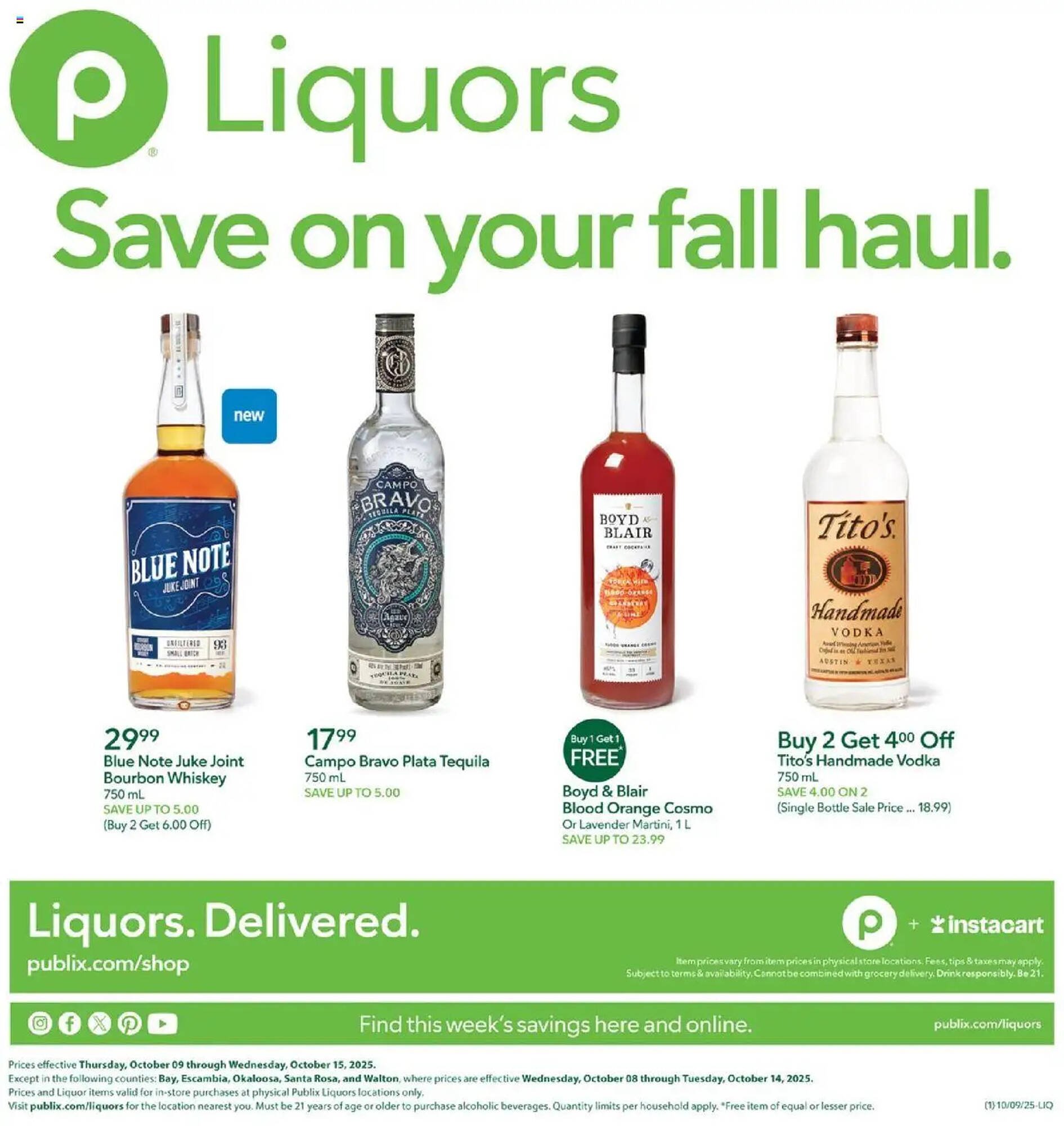 Publix weekly ad (2025-10-09 - 2025-10-16) | 1