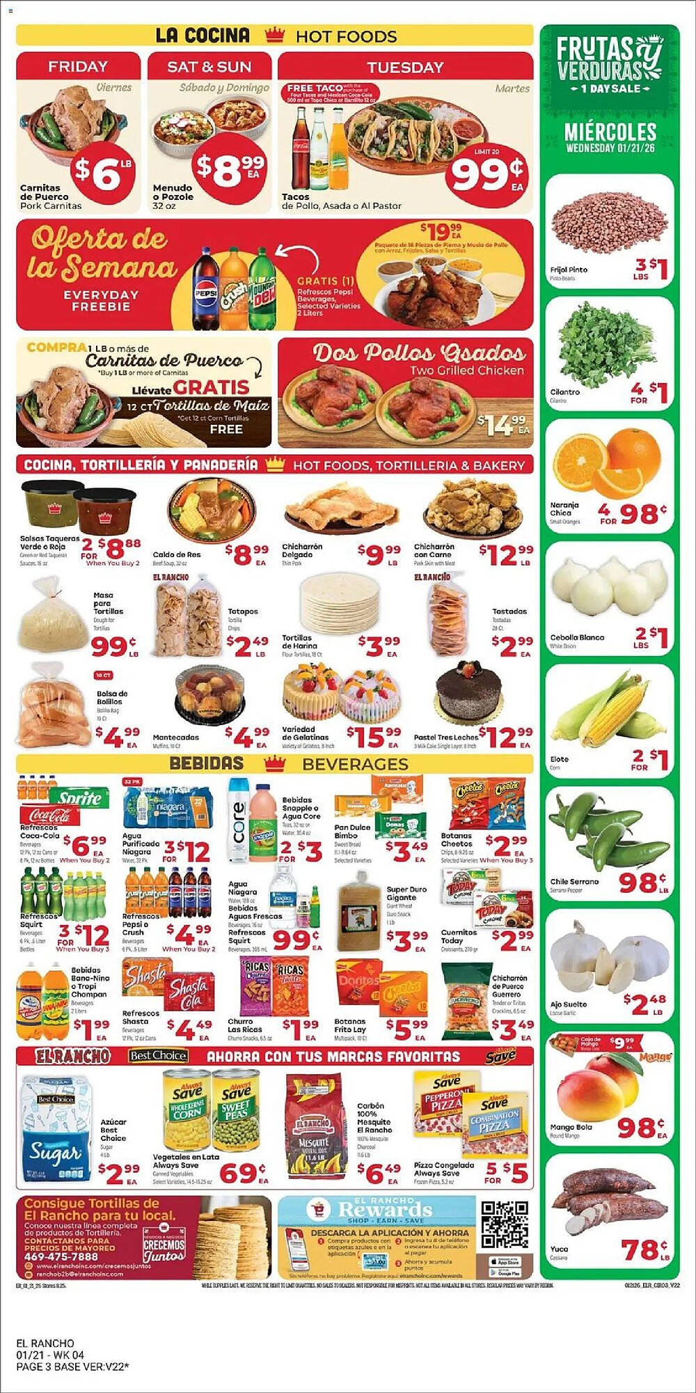 Supermercado El Rancho weekly ad