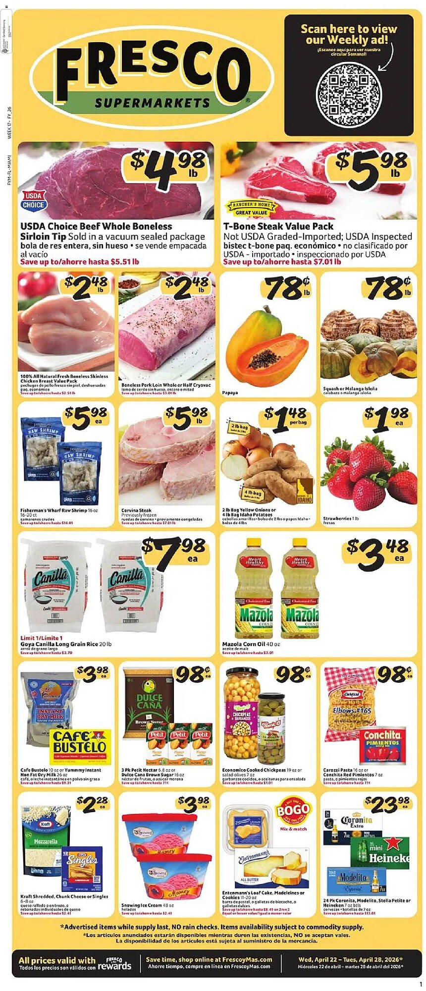 Fresco y Más weekly ad