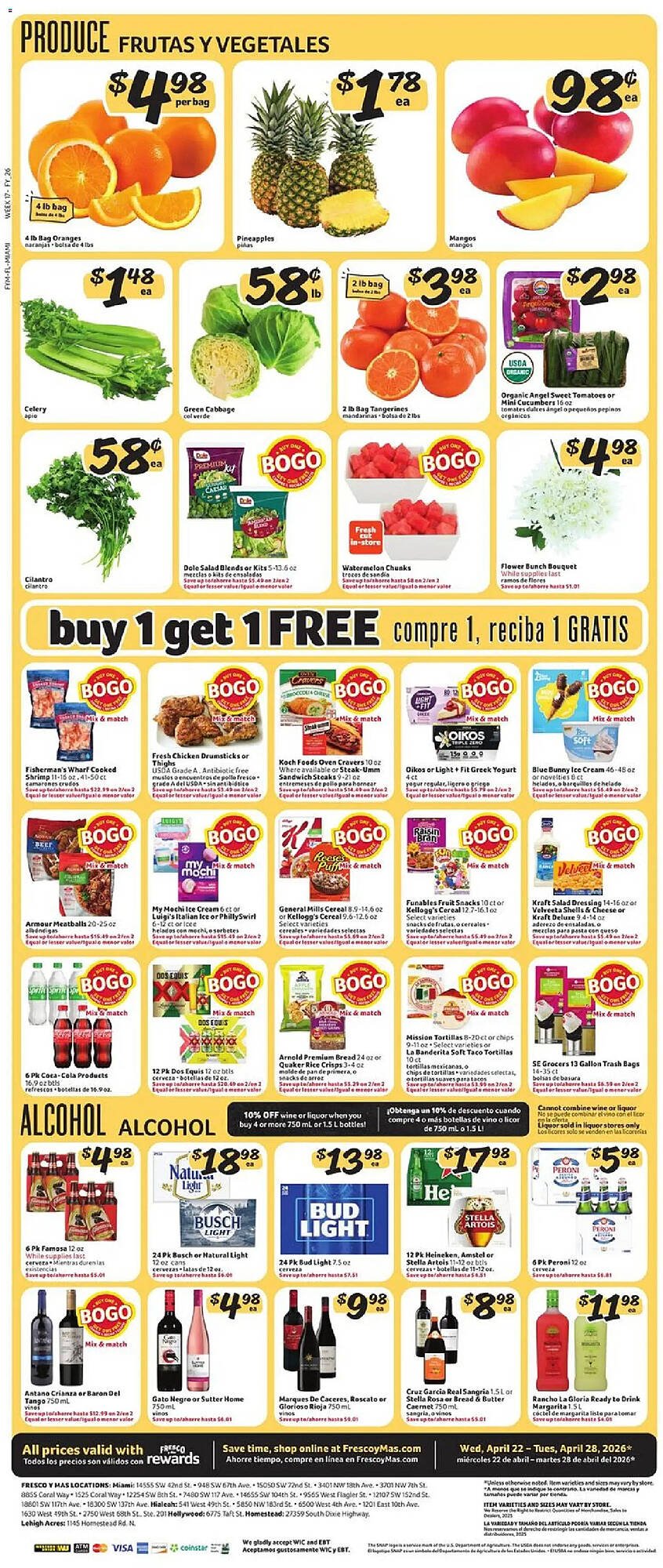 Fresco y Más weekly ad