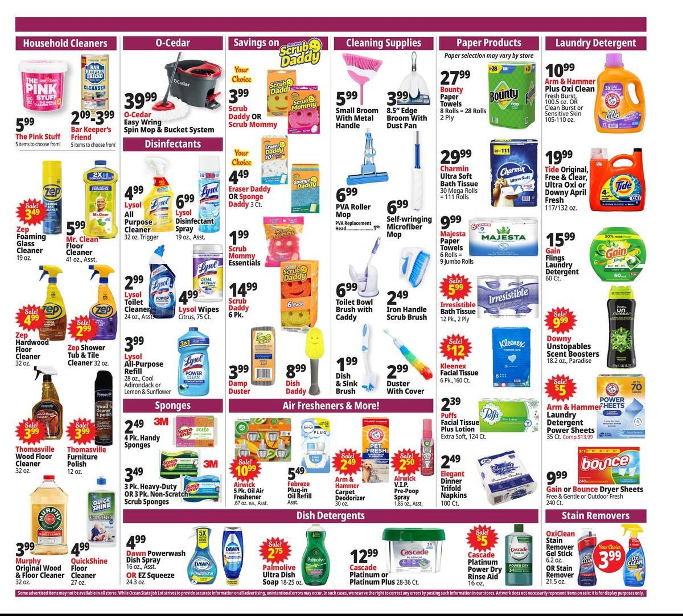 Ocean State Job Lot flyer