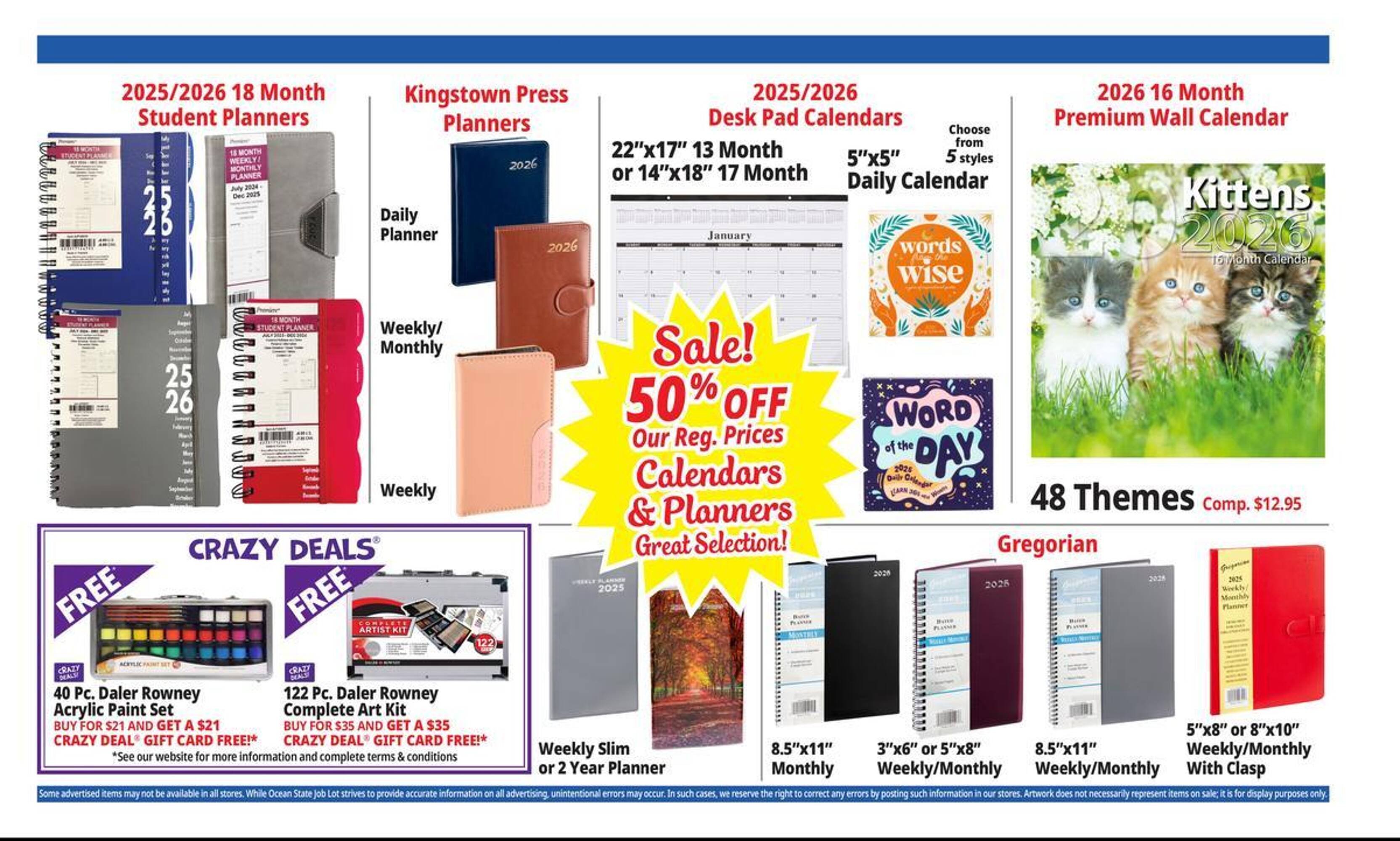 Ocean State Job Lot flyer