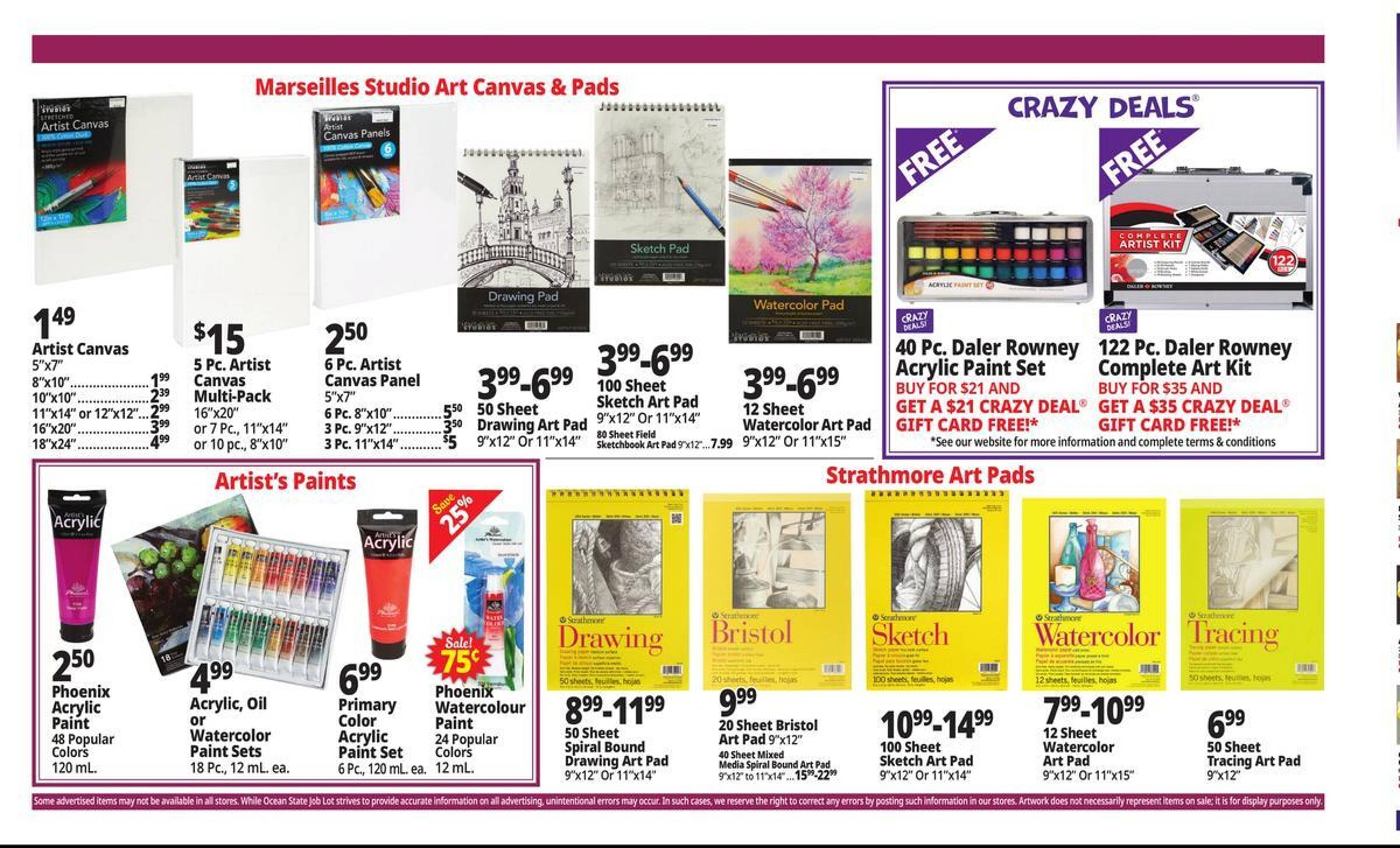 Ocean State Job Lot flyer