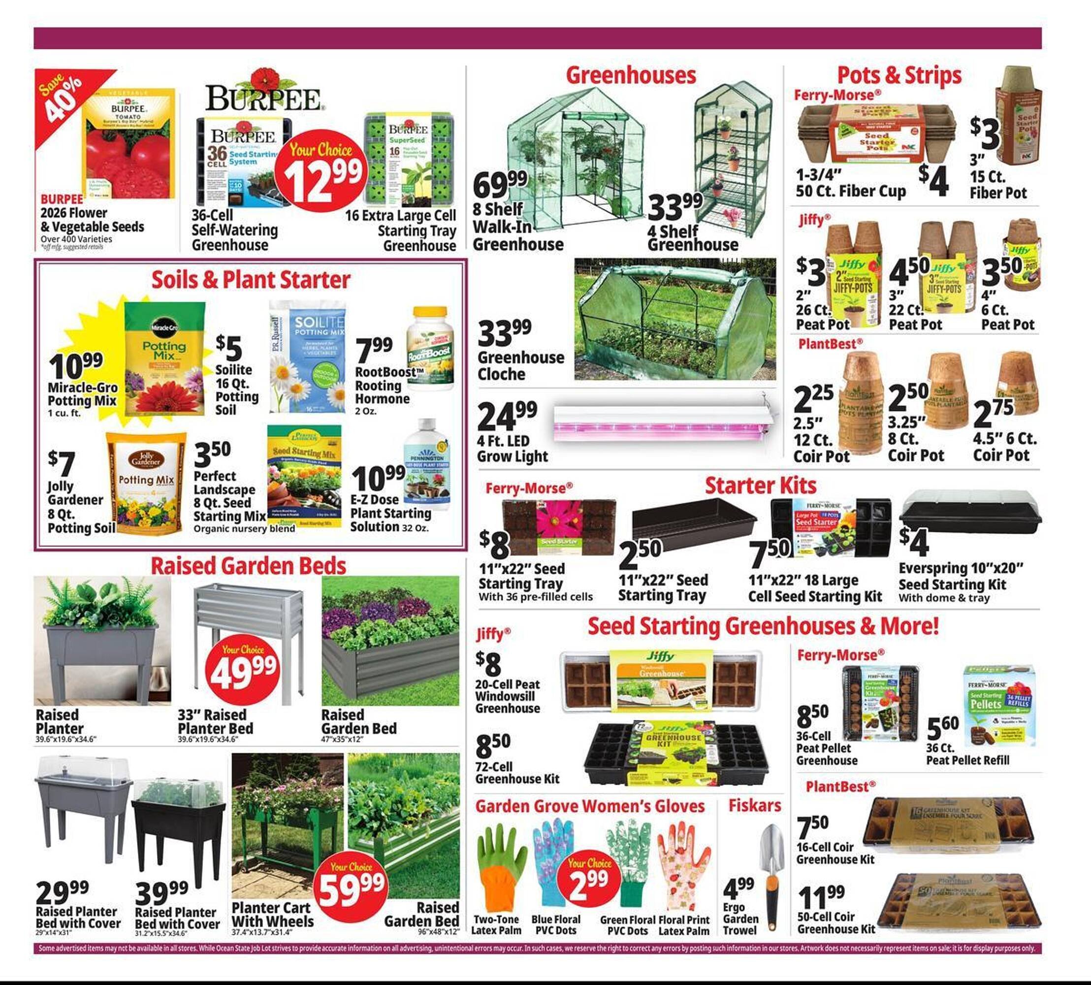 Ocean State Job Lot flyer